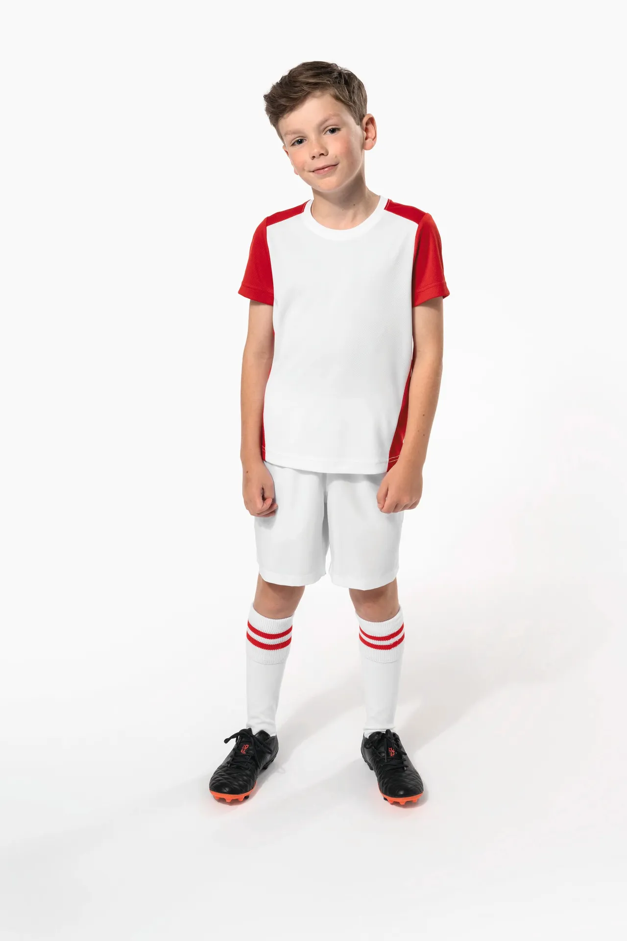 Zweifarbiges umweltfreundliches Sport-T-Shirt für Kinder