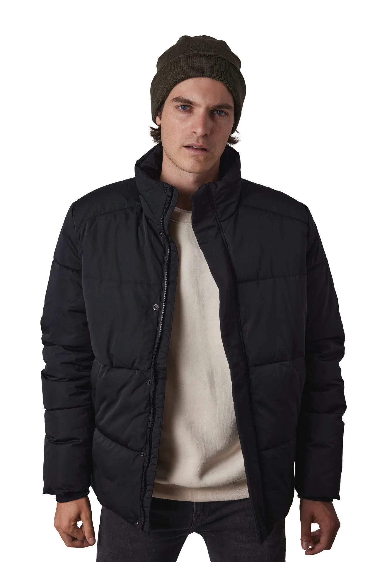 Recycelte Mütze mit Patch Thinsulate™-Futter