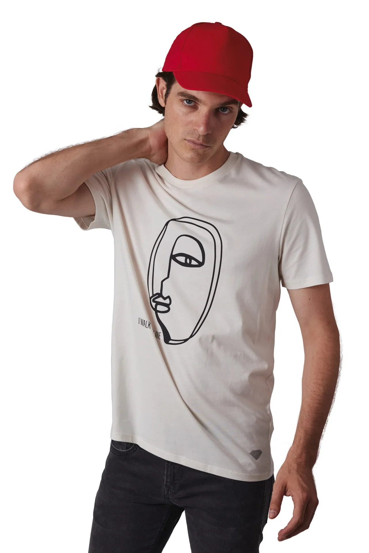 Sportkappe mit 5 Panels aus dicker Baumwolle