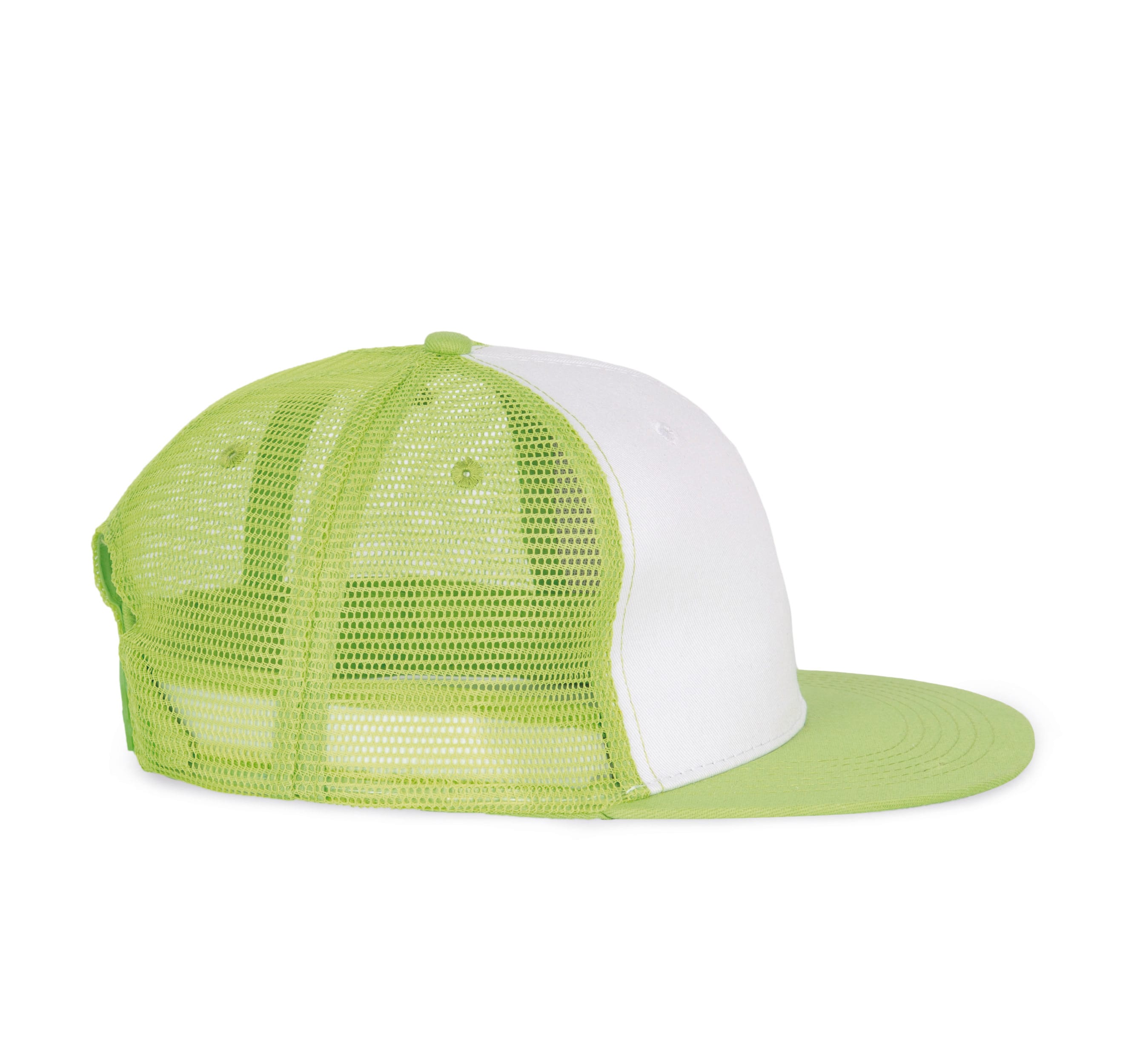 Trucker-Cap - 6-Panels-Kappe, Flachschirm