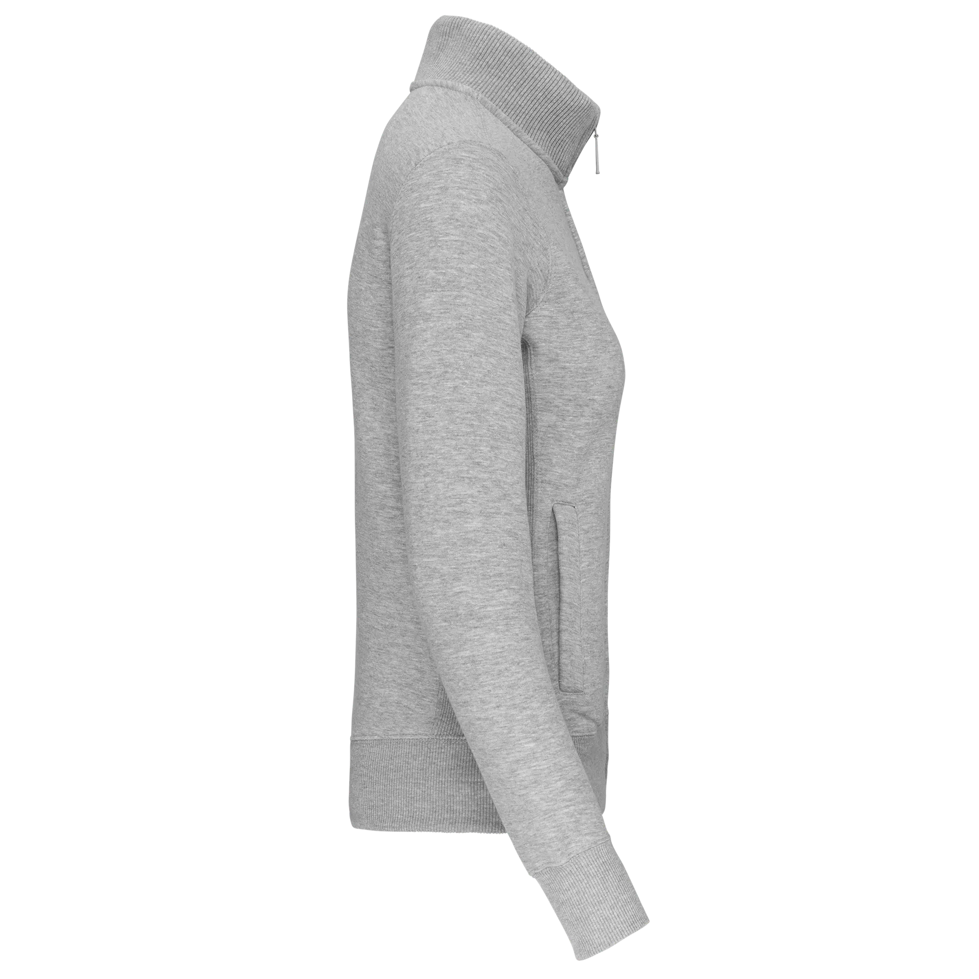 Damen Fleece-Sweater mit Zip