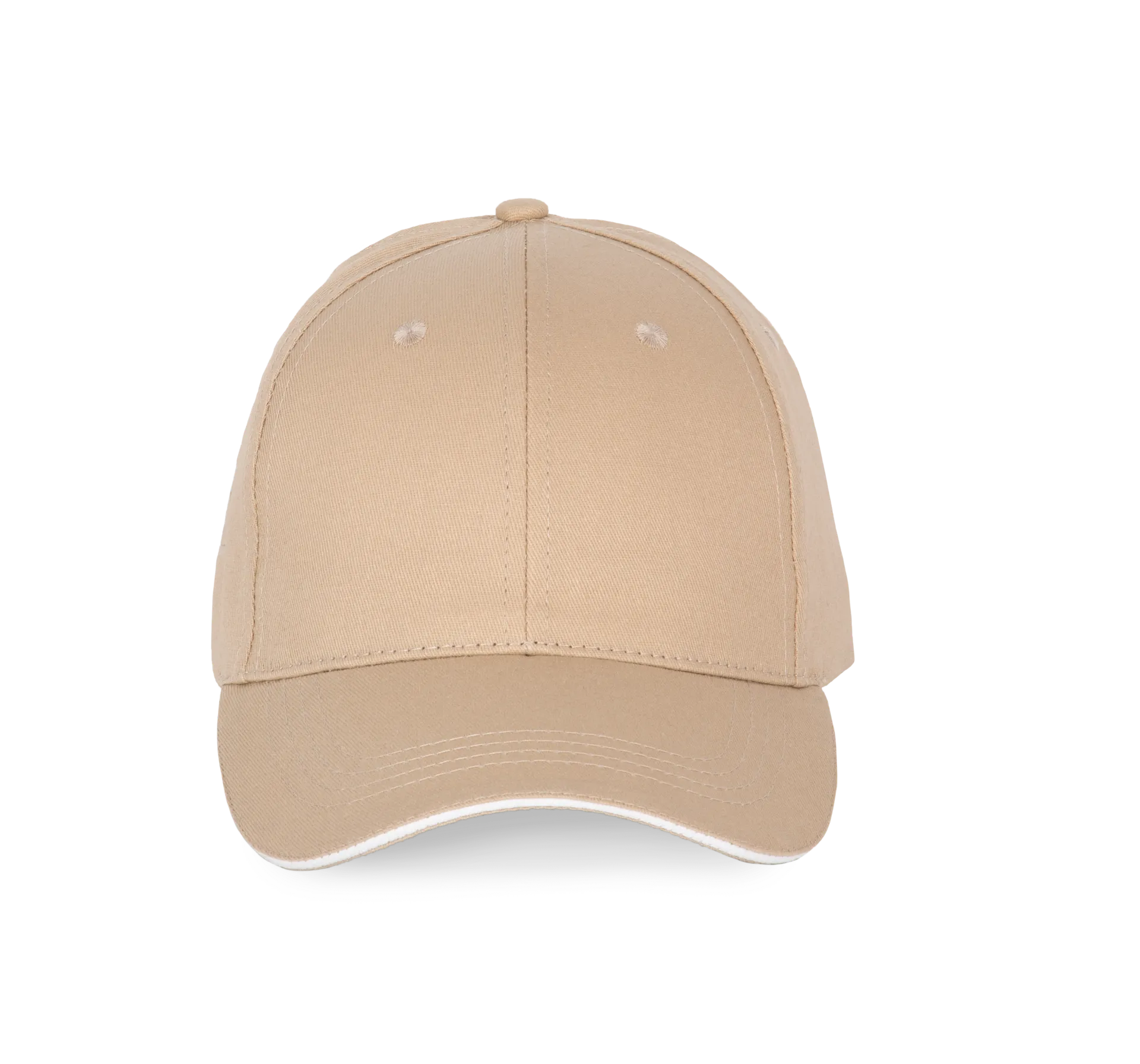 6-Panel-Kappe mit Kontrast-Sandwichschirm