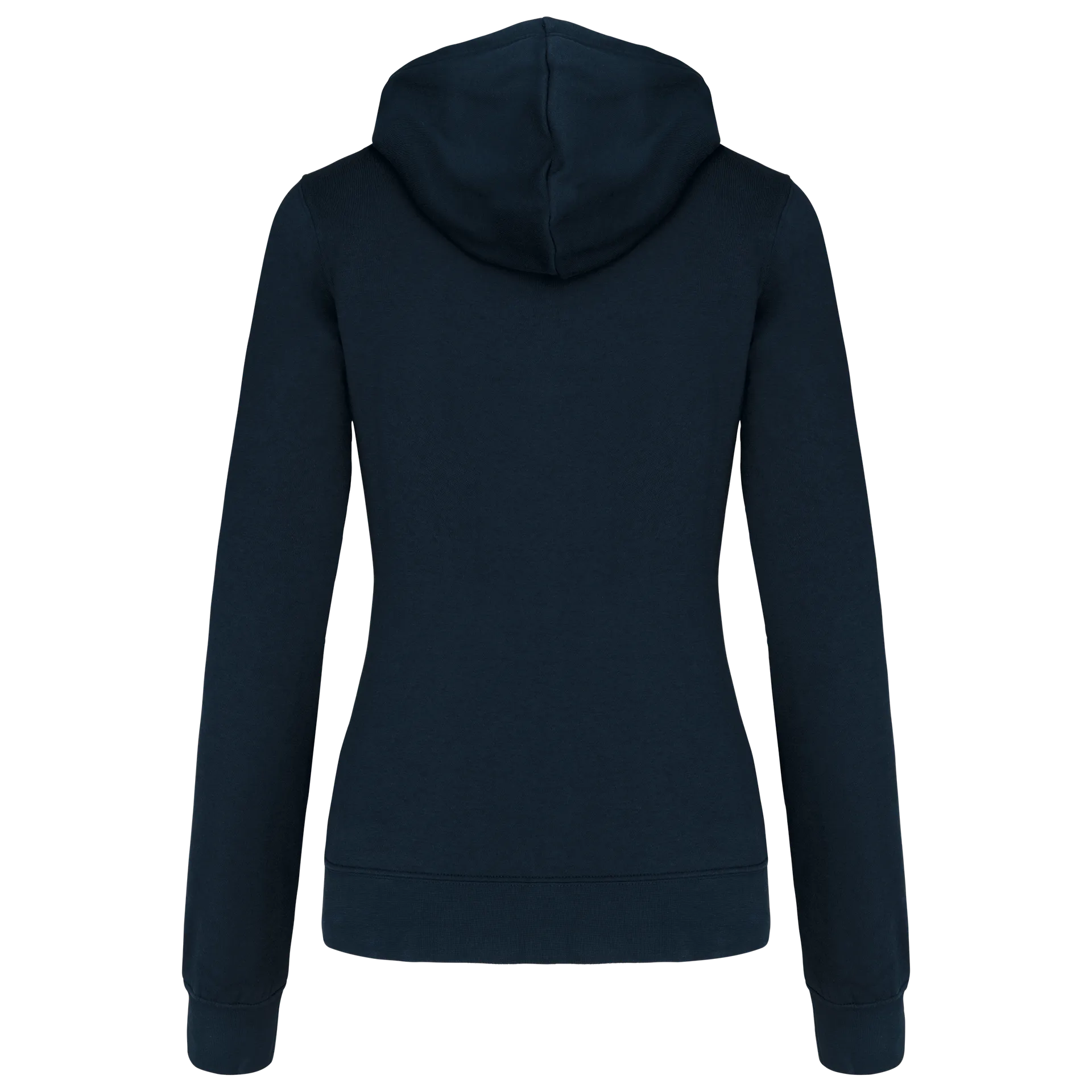 DAMEN-KAPUZENSWEATSHIRT BICOLOR mit Reißverschluss