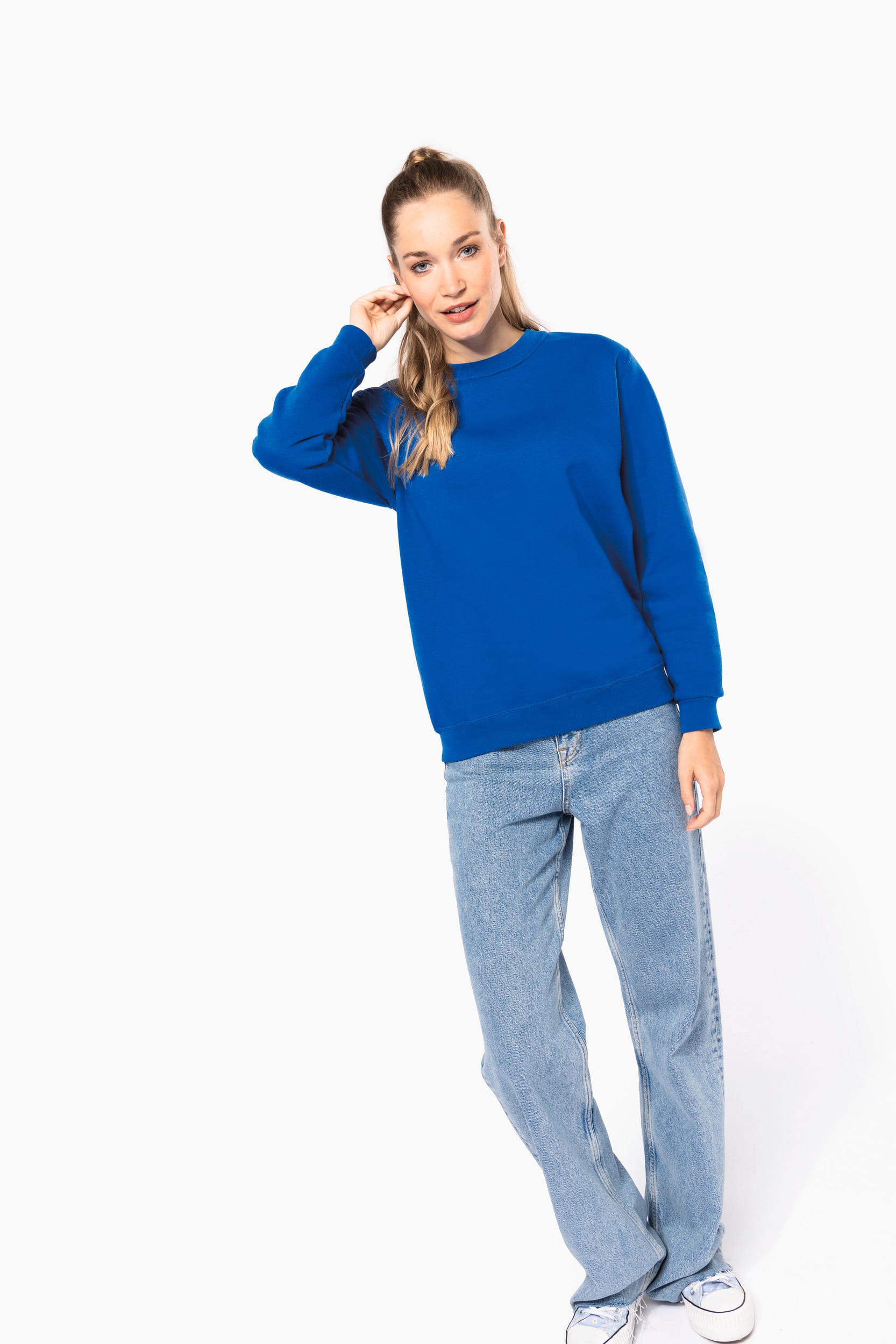 Recyceltes Unisex-Sweatshirt mit Rundhalsausschnitt