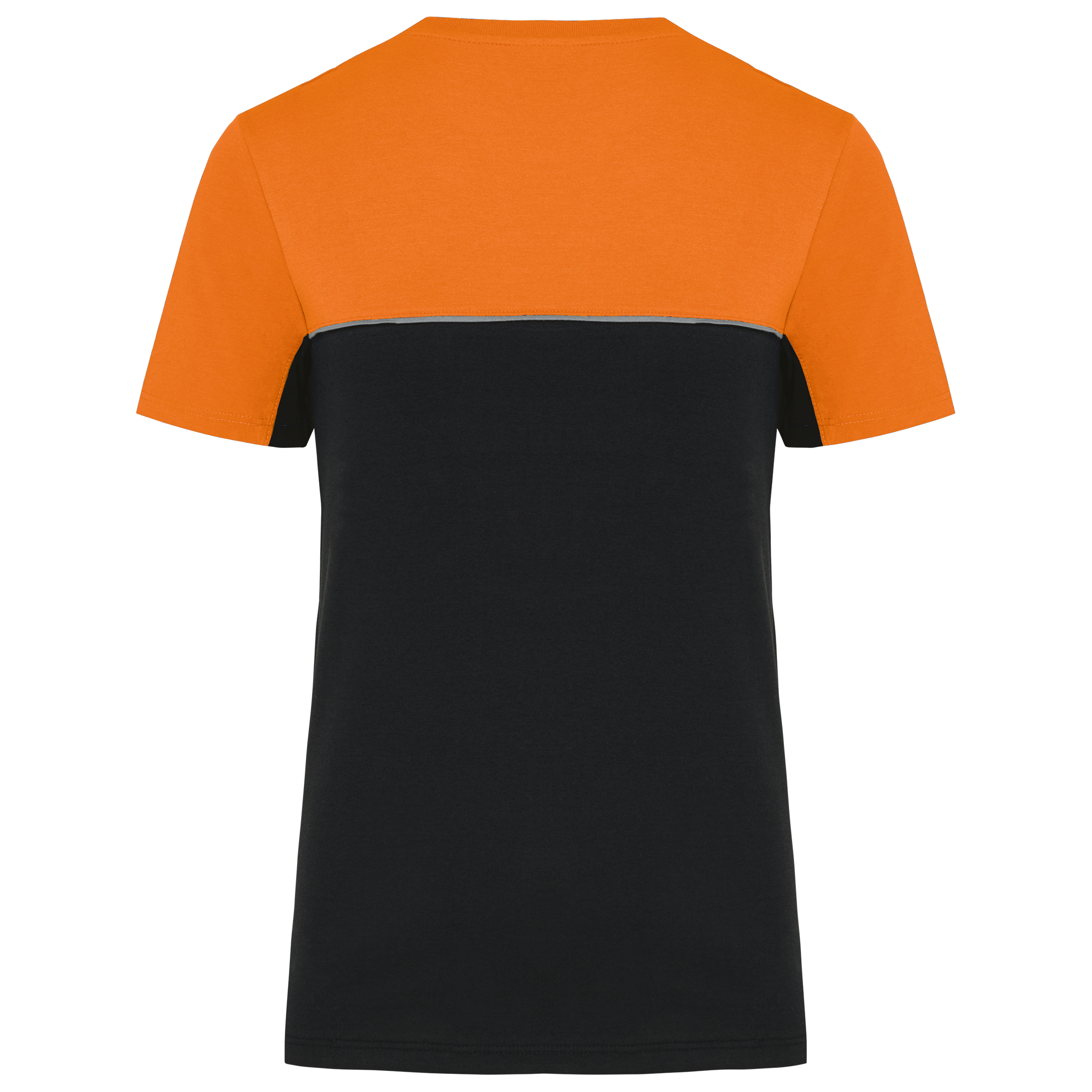 Zweifarbiges umweltfreundliches Unisex-T-Shirt mit kurzen Ärmeln