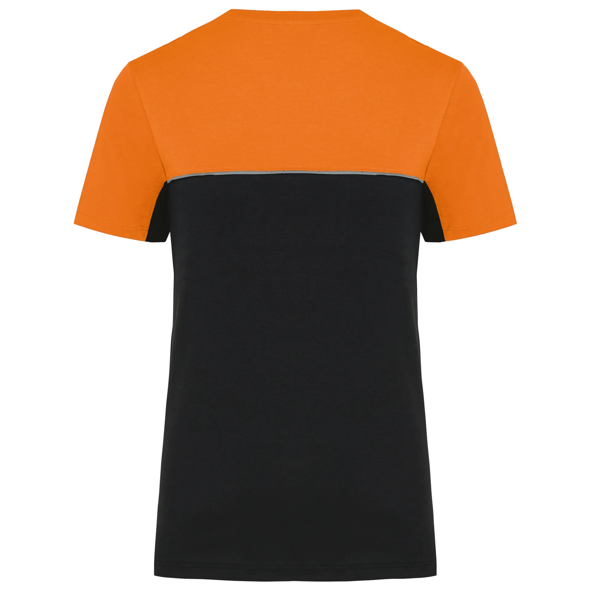 Zweifarbiges umweltfreundliches Unisex-T-Shirt mit kurzen Ärmeln