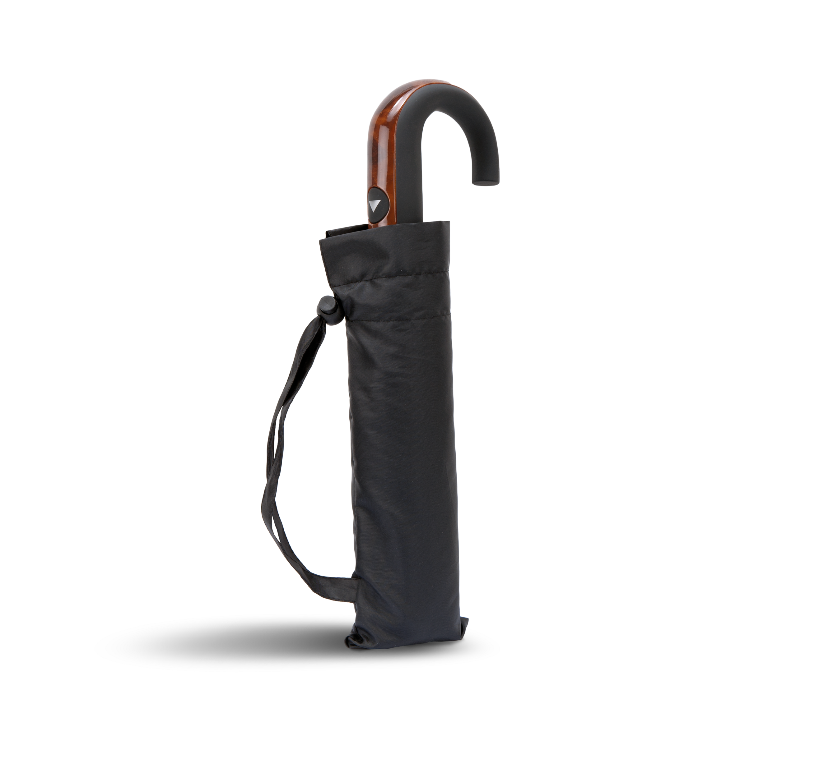 Klassischer Faltregenschirm mit J-griff