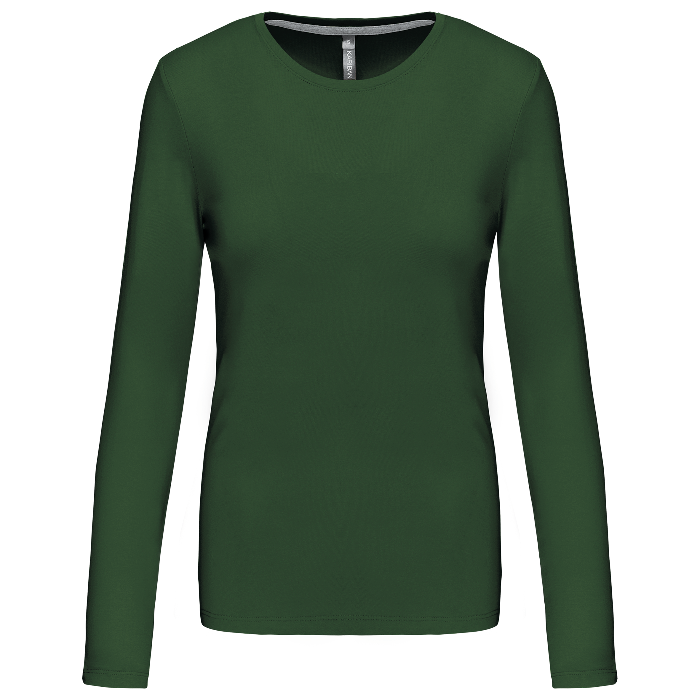 Ladies' long-sleeved crew neck T-shirt