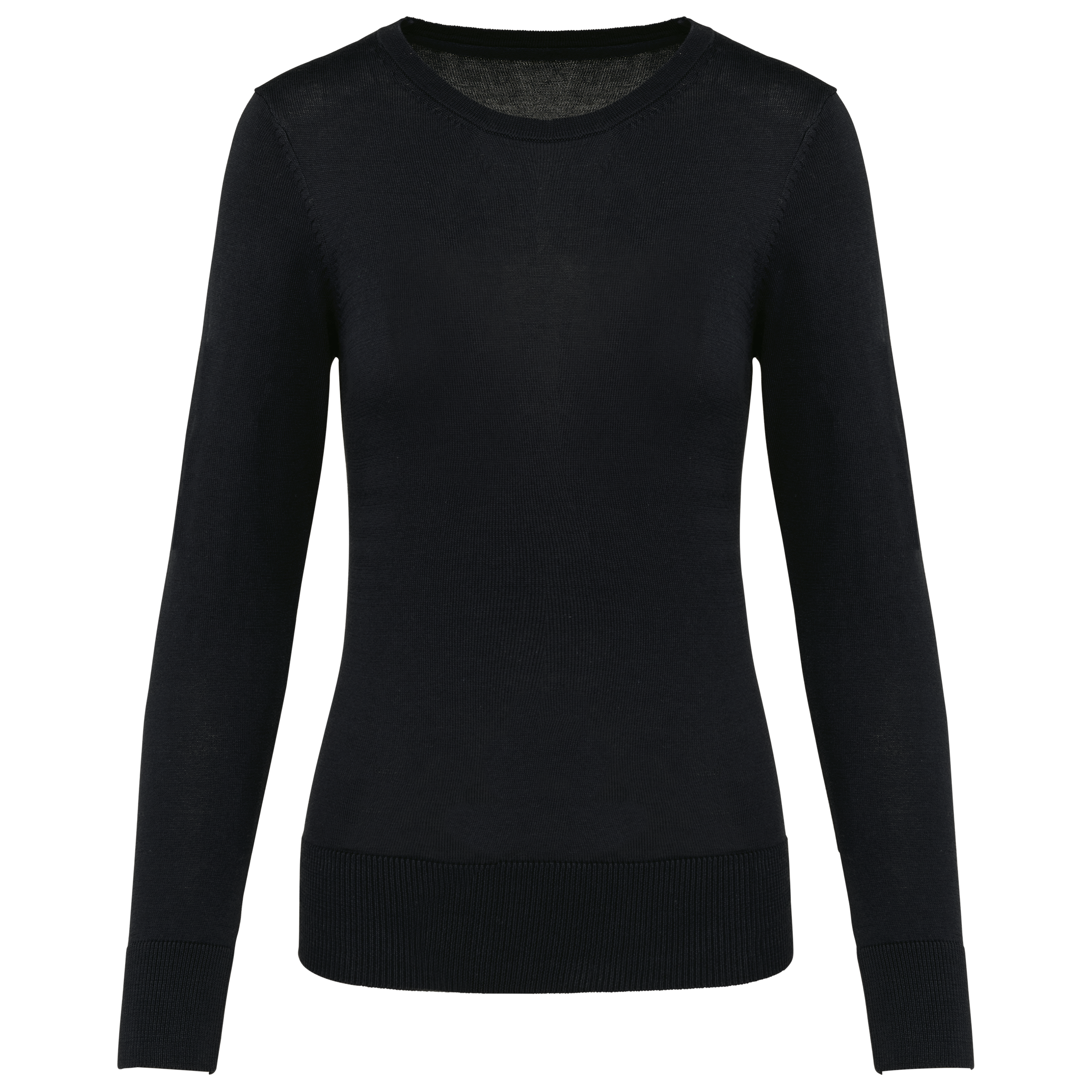 Supima®-Damenpullover mit Rundhalsausschnitt