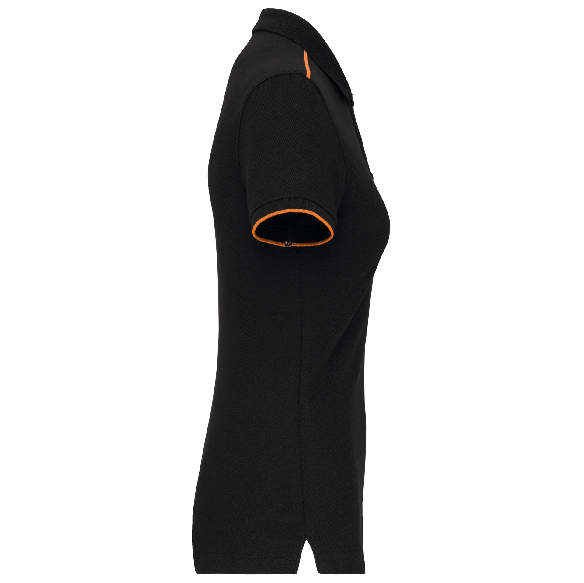 Damen-Polohemd Day To Day mit kontrastfarbenen, kurzen Ärmeln