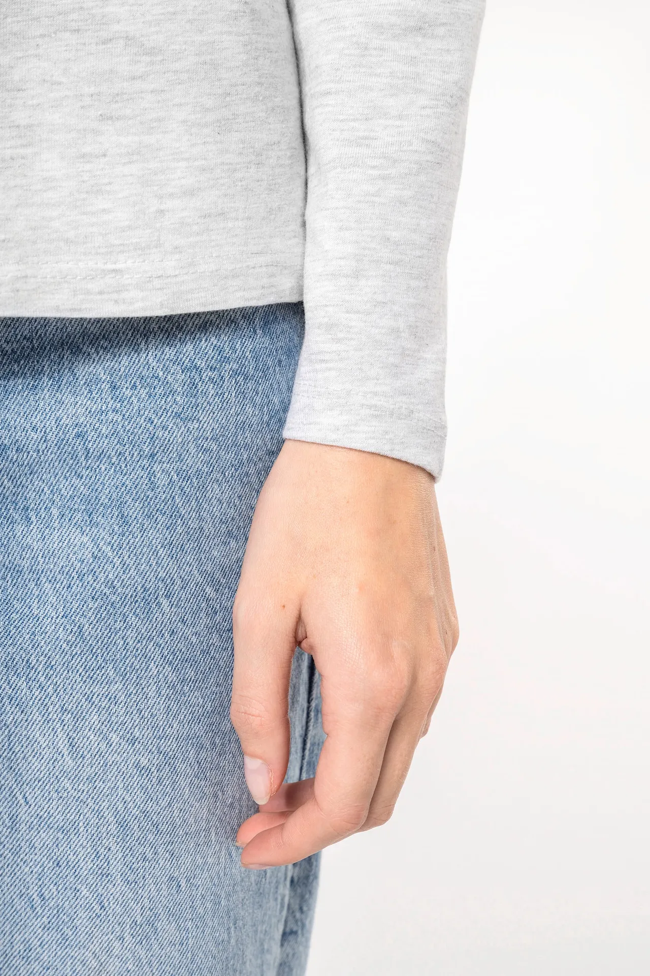 Damen-Langarmshirt mit Rundhalsausschnitt