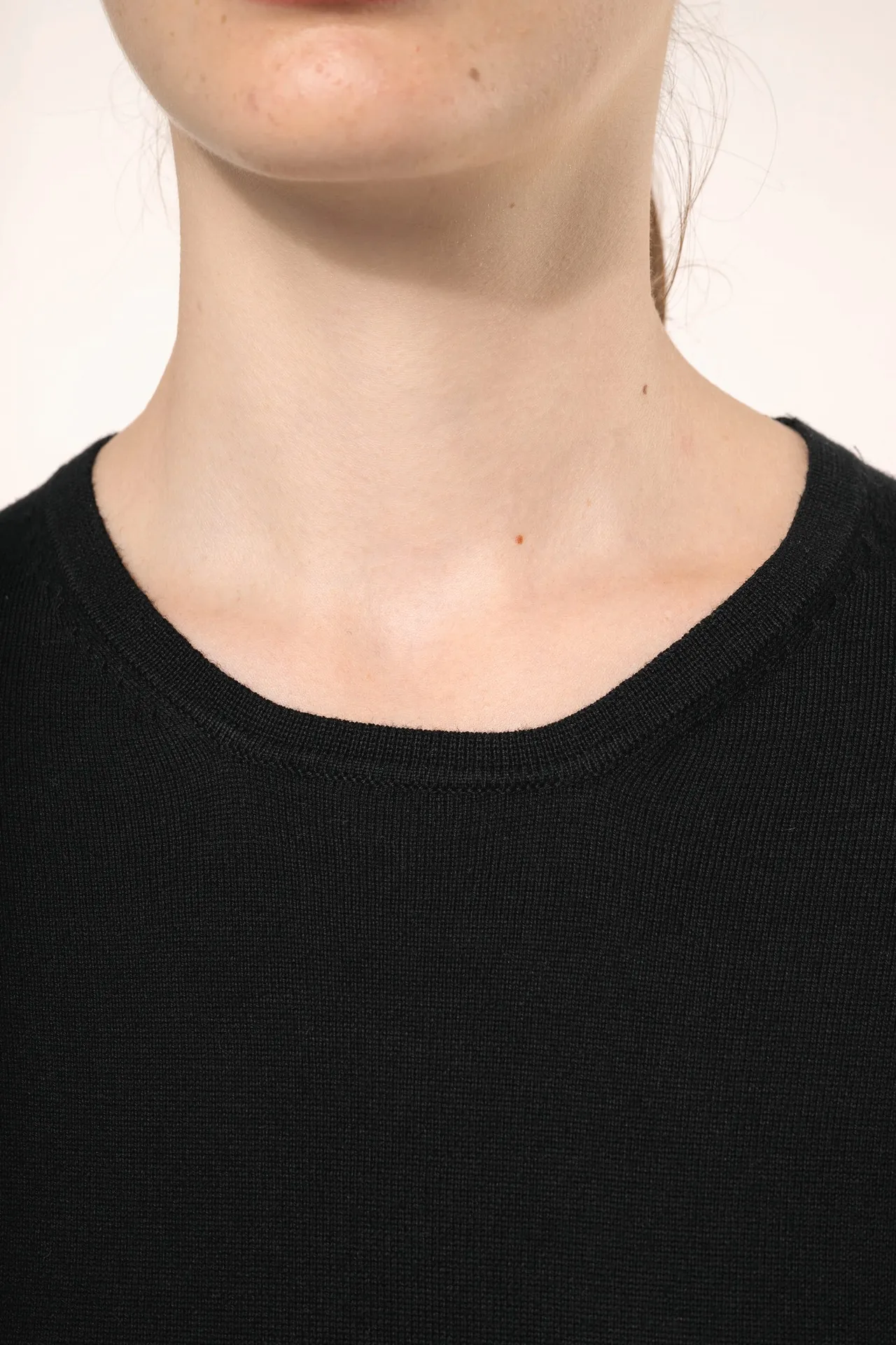 Supima®-Damenpullover mit Rundhalsausschnitt