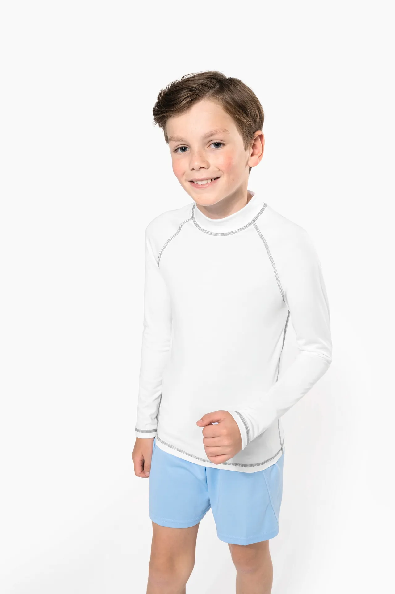 Kinder-Funktionsshirt mit langen Ärmeln und UV-Schutz