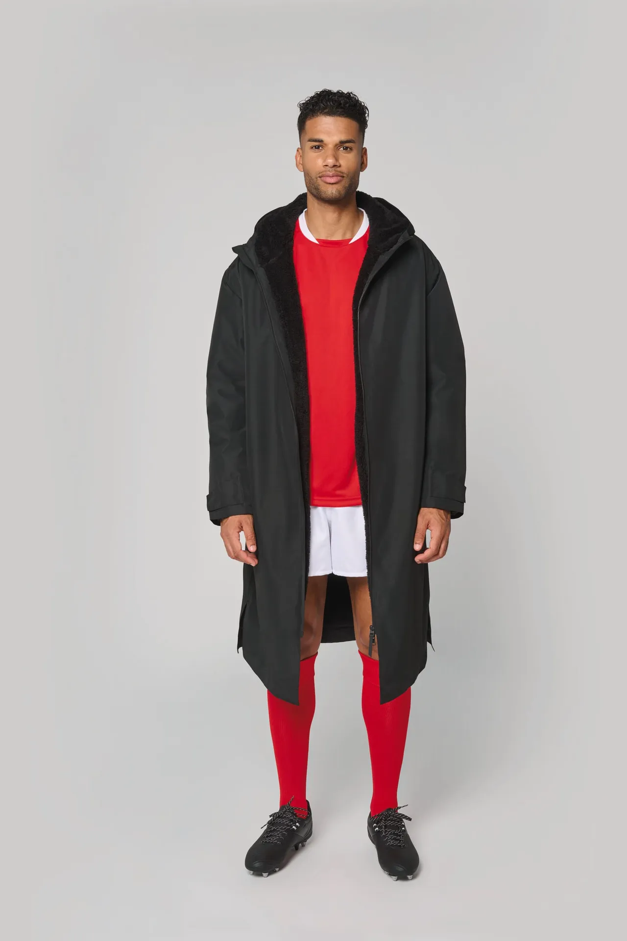 Langer, gefütterter Unisex-Sherpa-Parka