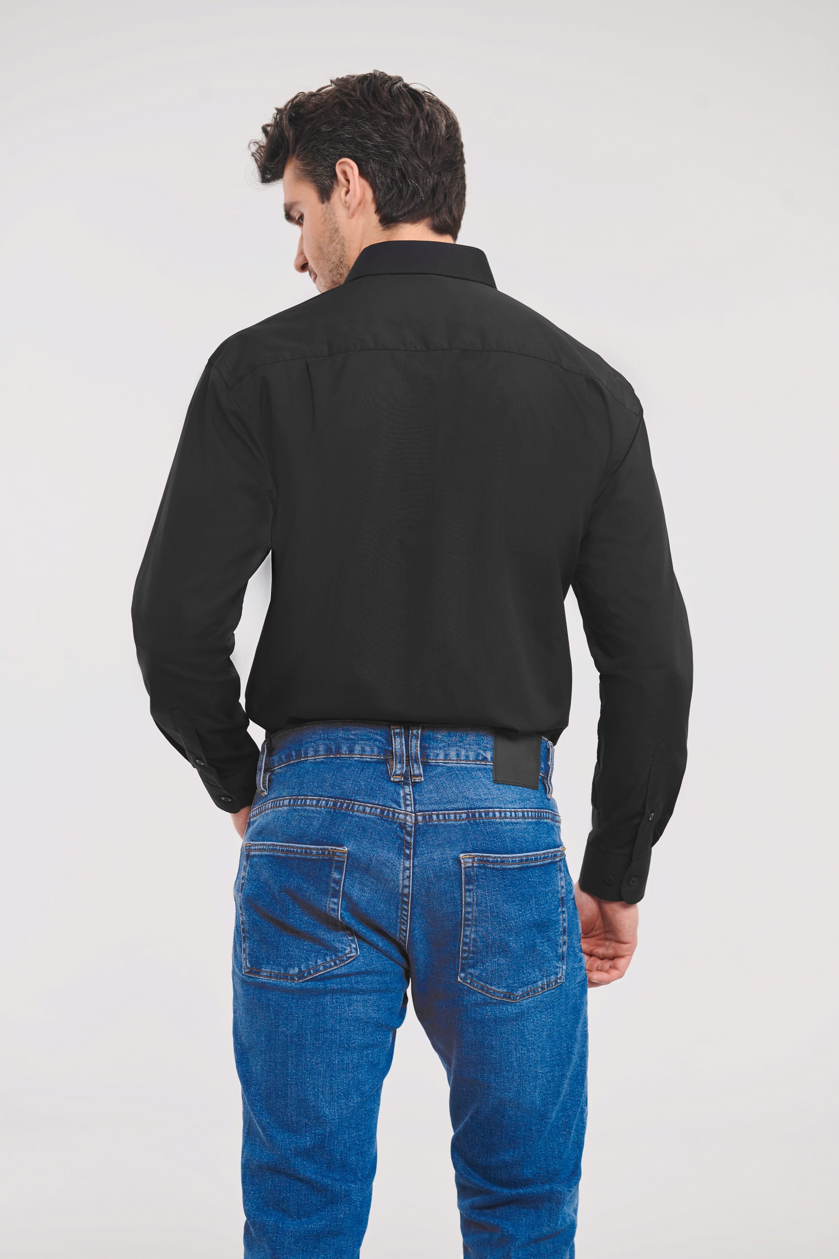 Men's Ls Polycotton Popelinehemd