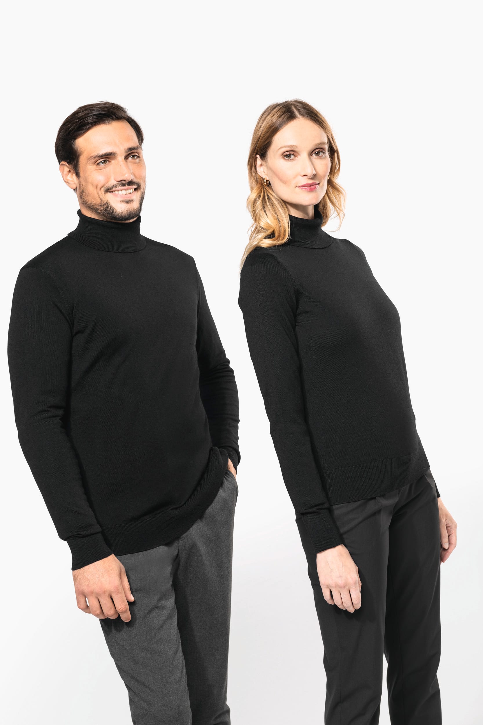 Merino-Herrenpullover mit Rollkragen
