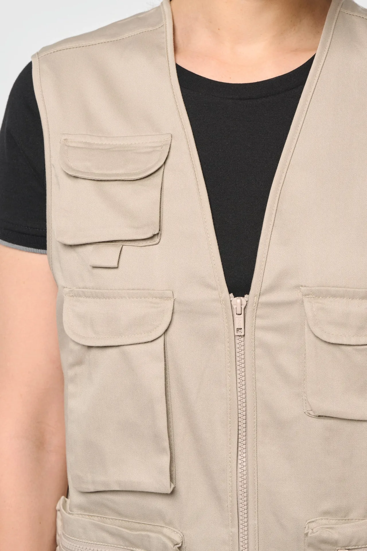 Gefütterte Unisex-Weste aus  Baumwollpolyester