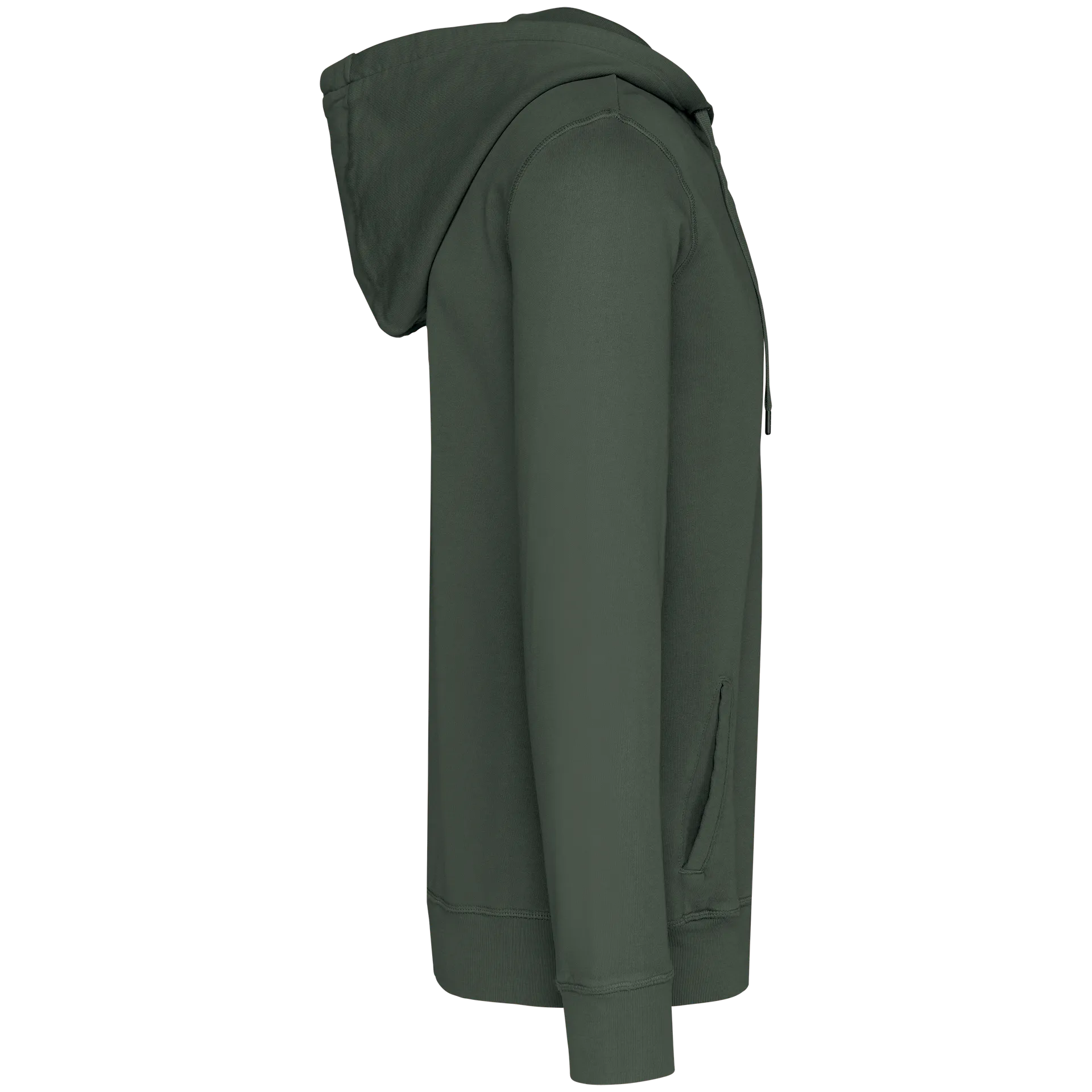 Umweltfreundliches Unisex-Kapuzensweatshirt aus French Terry mit Reißverschluss