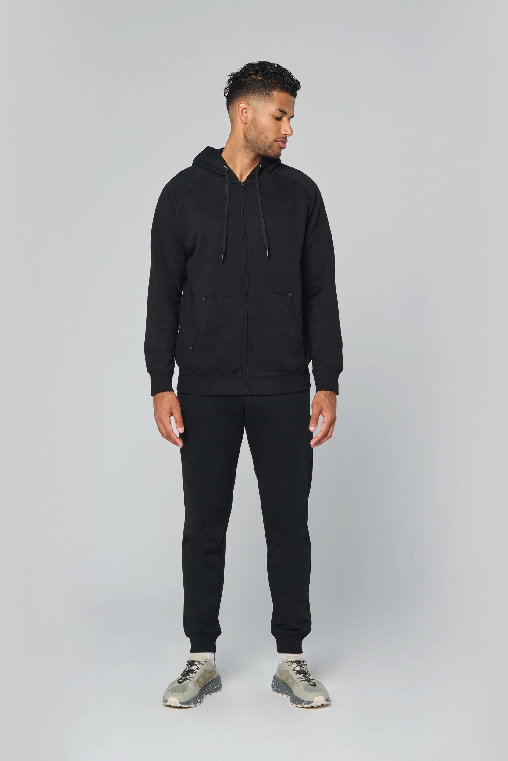 Unisex-kapuzenjacke mit zipper