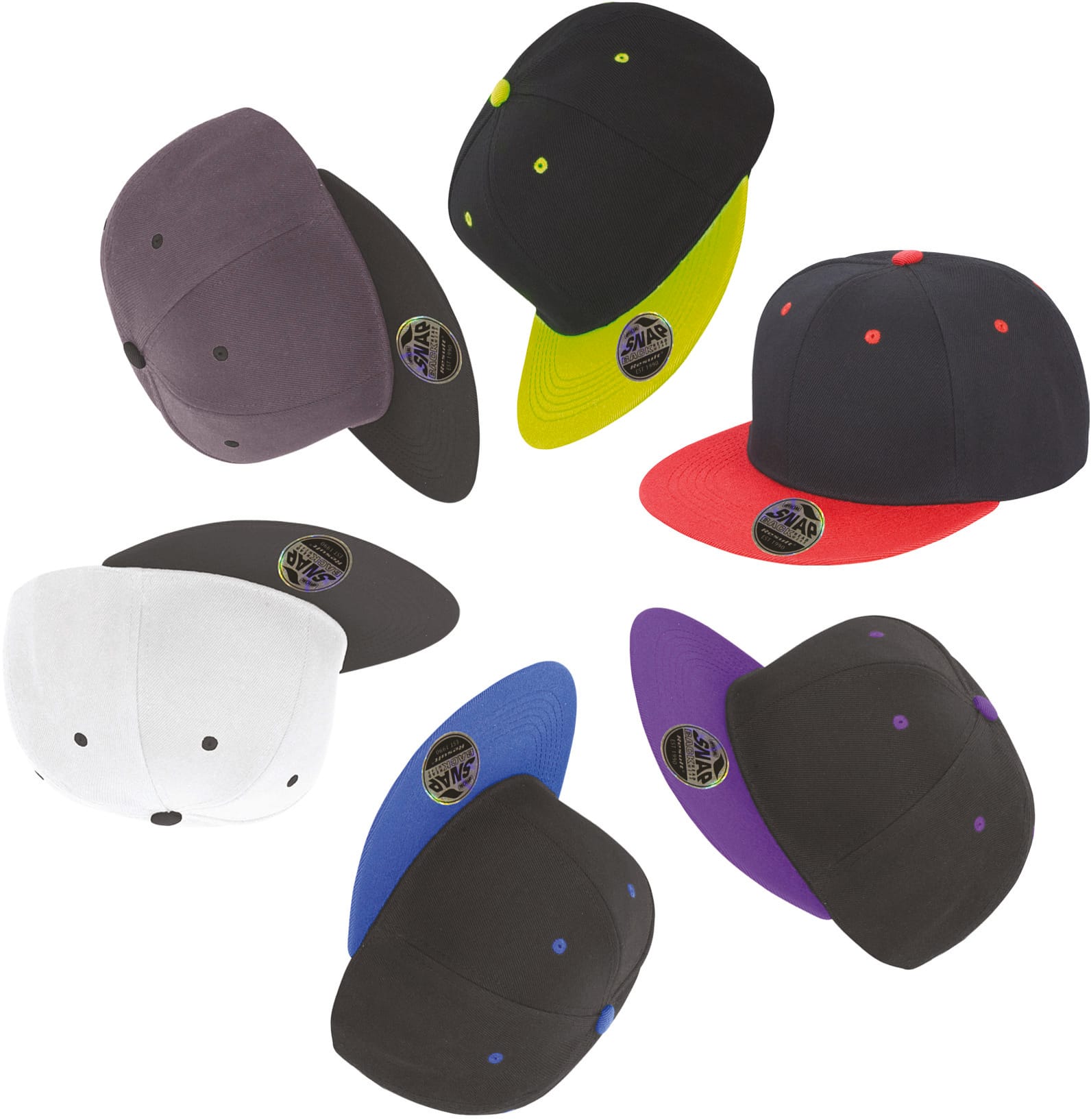 Bronx Original Flat Peak Snapback Dual Colour Cap