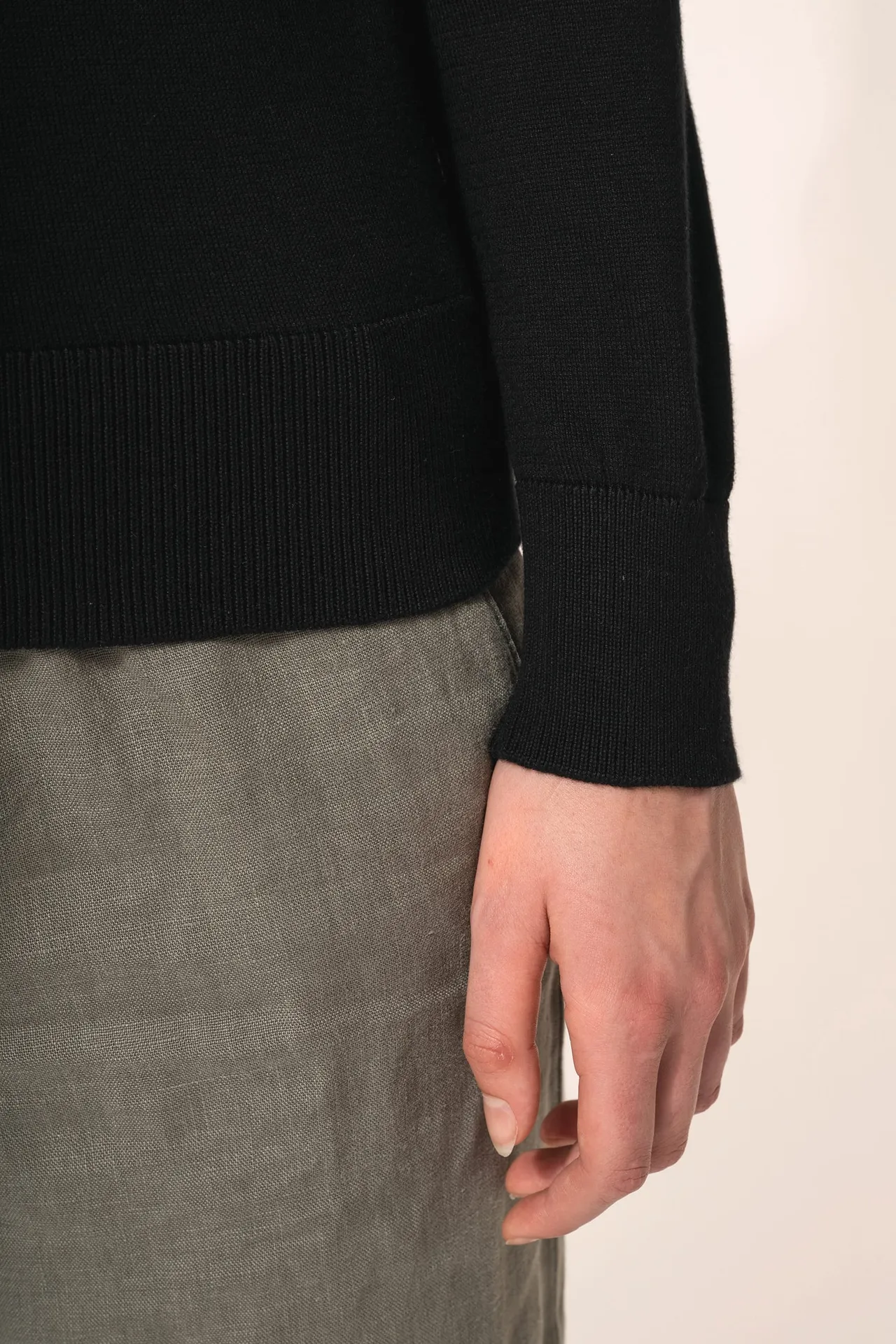 Supima®-Damenpullover mit Rundhalsausschnitt