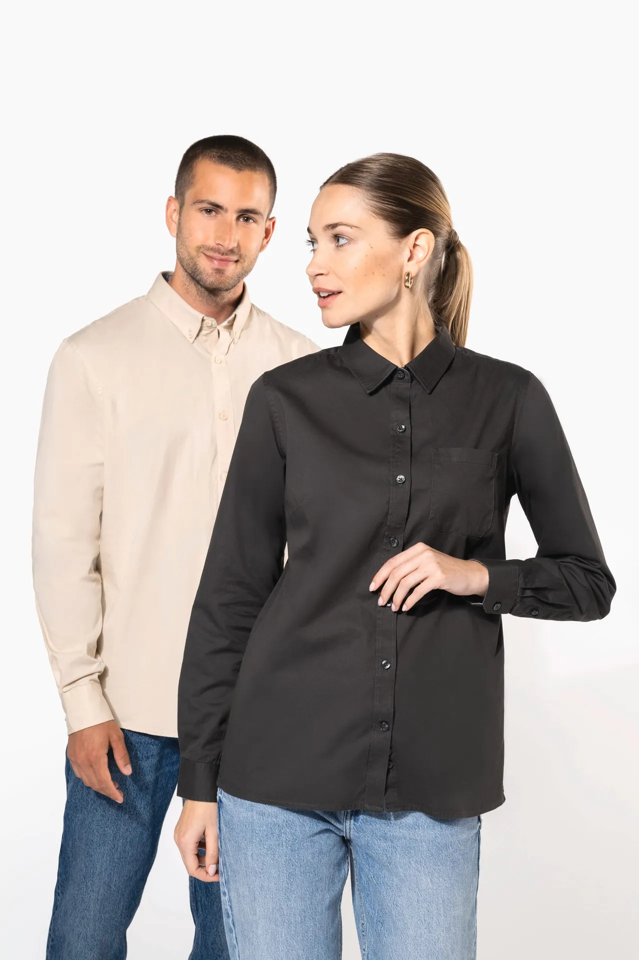 Langarm-Baumwollhemd Nevada für Herren