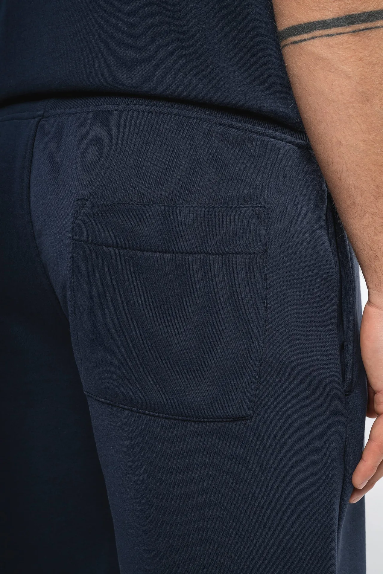 Umweltfreundliche Bermuda-Shorts für Herren aus ungebürstetem Molton