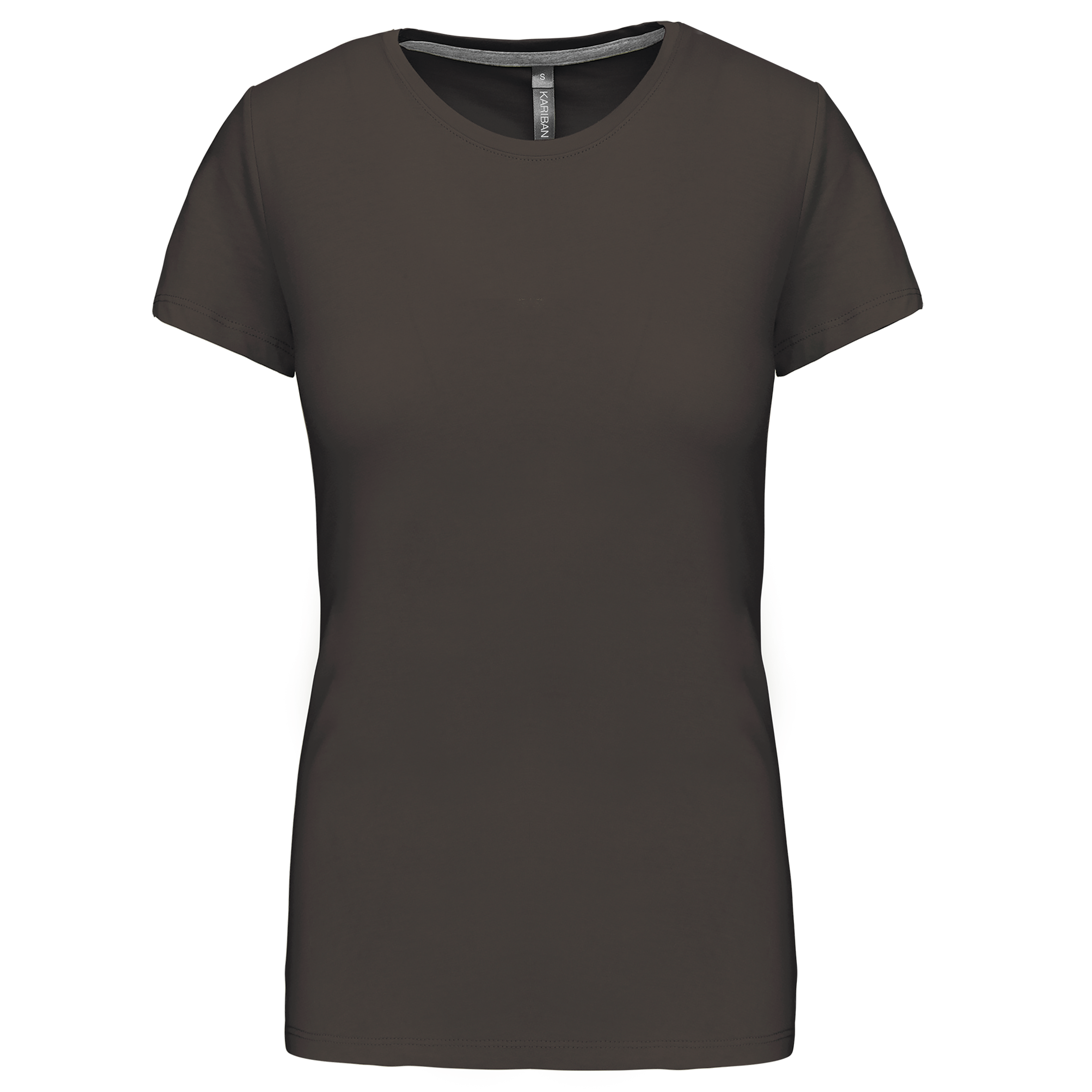 Ladies' short-sleeved crew neck T-shirt