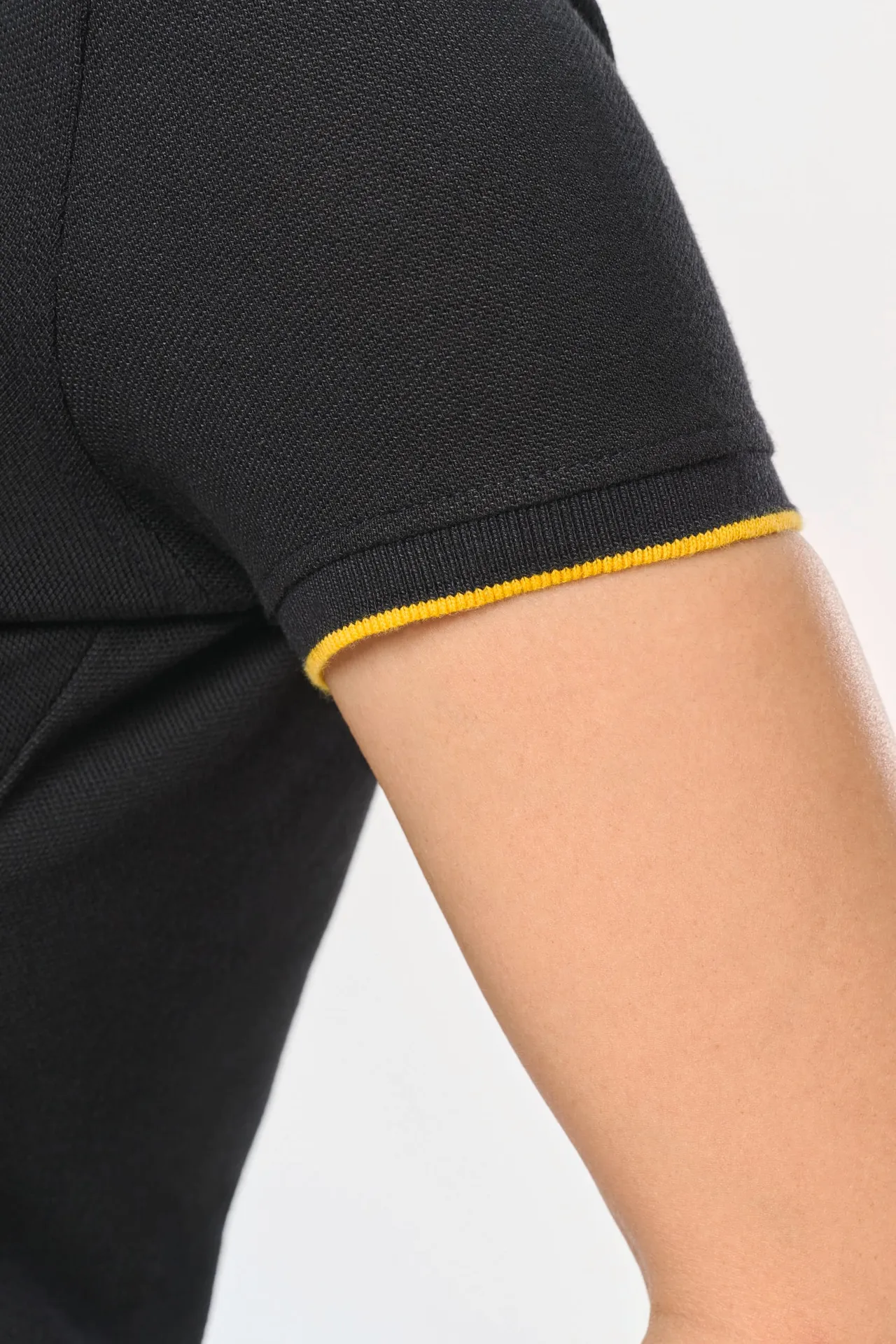 Damen-Polohemd Day To Day mit kontrastfarbenen, kurzen Ärmeln