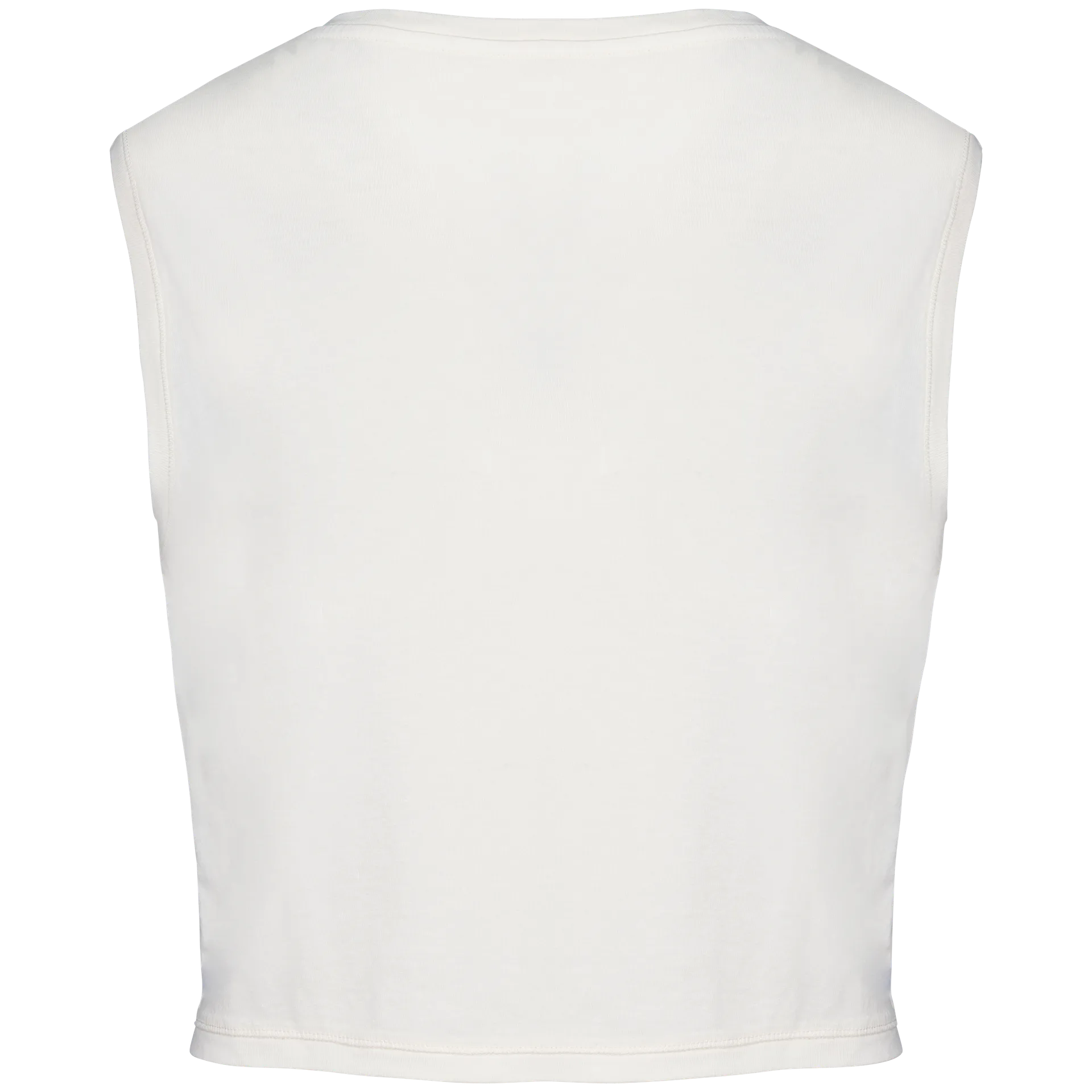 Umweltfreundliches ärmelloses Cropped Damen-T-Shirt