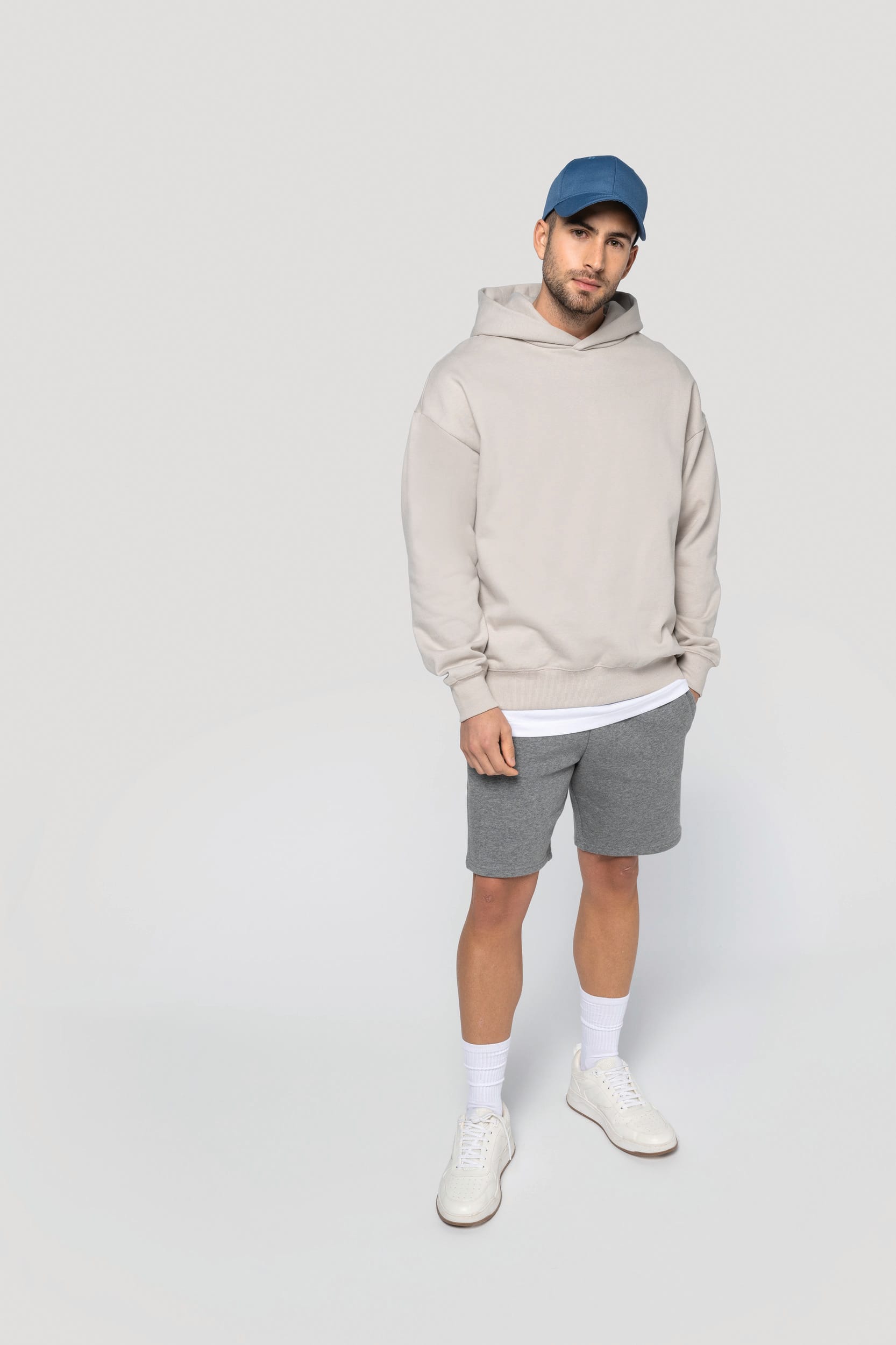 Eco-friendly fleece bermuda shorts