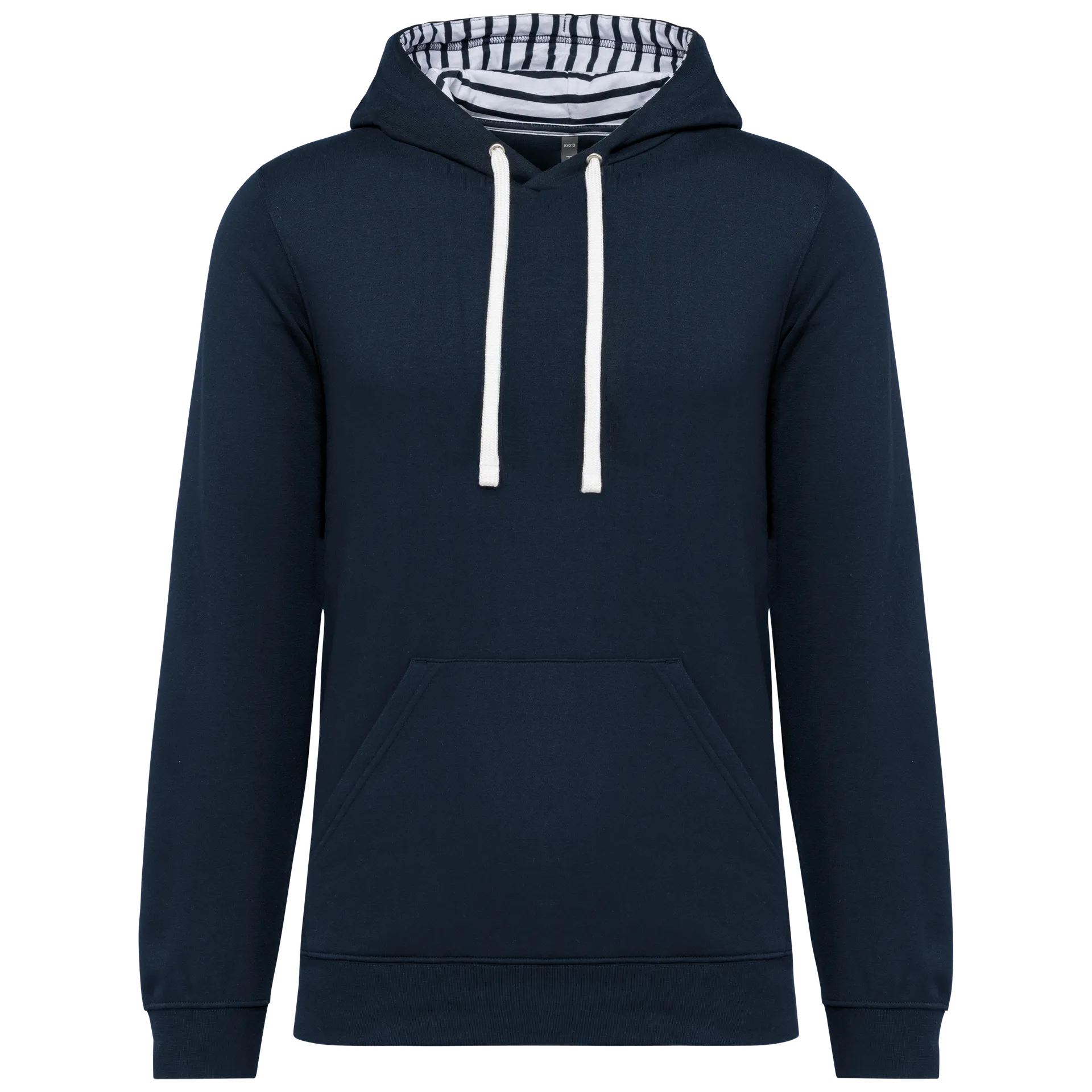 Unisex-Kapuzensweatshirt mit kontrastfarbener Kapuze und Motiven