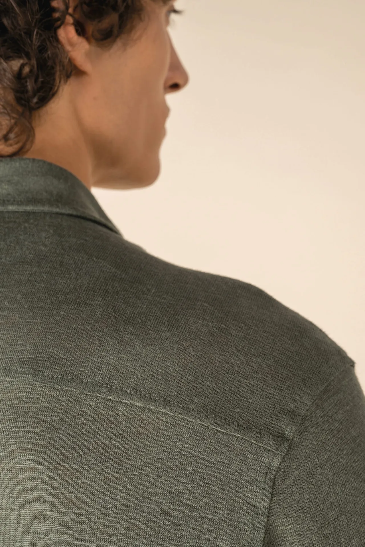 Leinenhemd mit kurzen Ärmeln für Herren