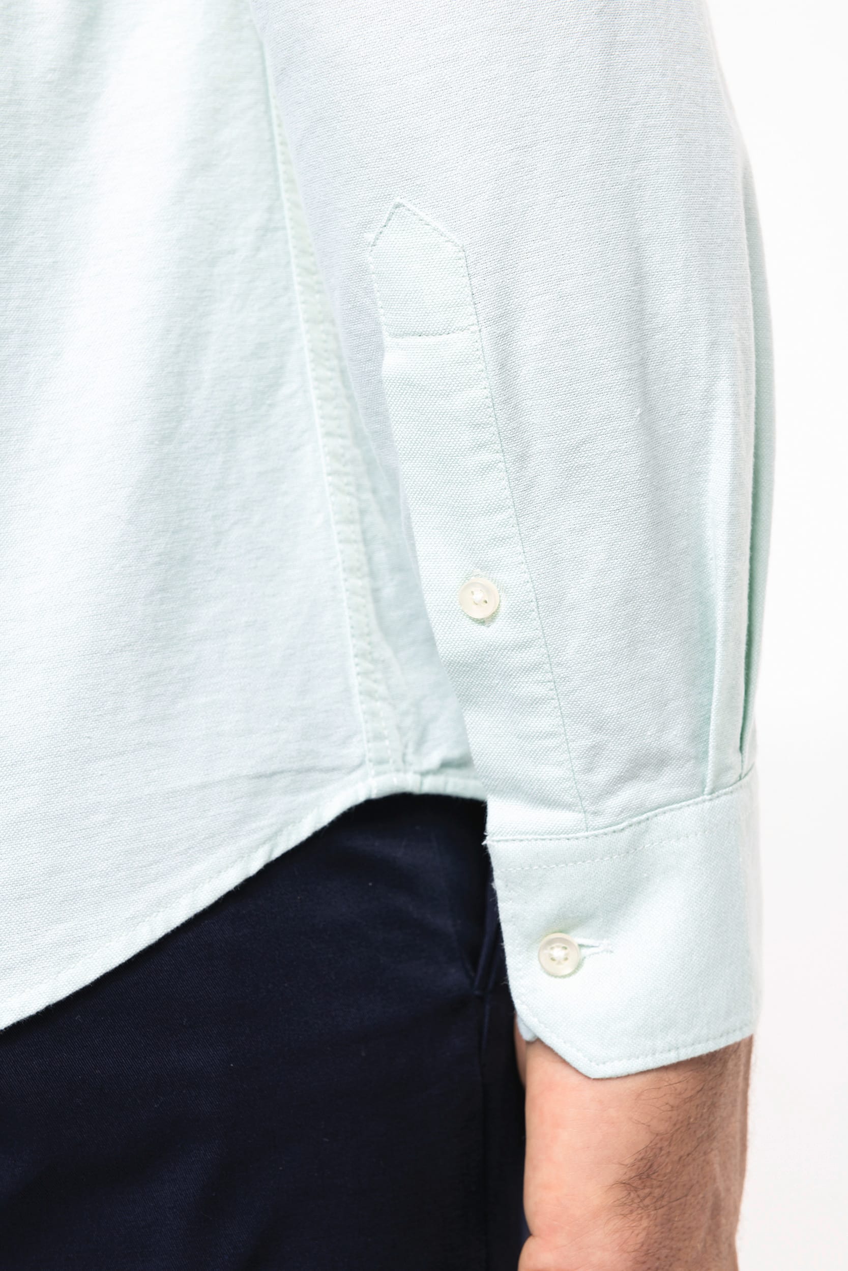 Oxford-Herrenhemd mit langen Ärmeln