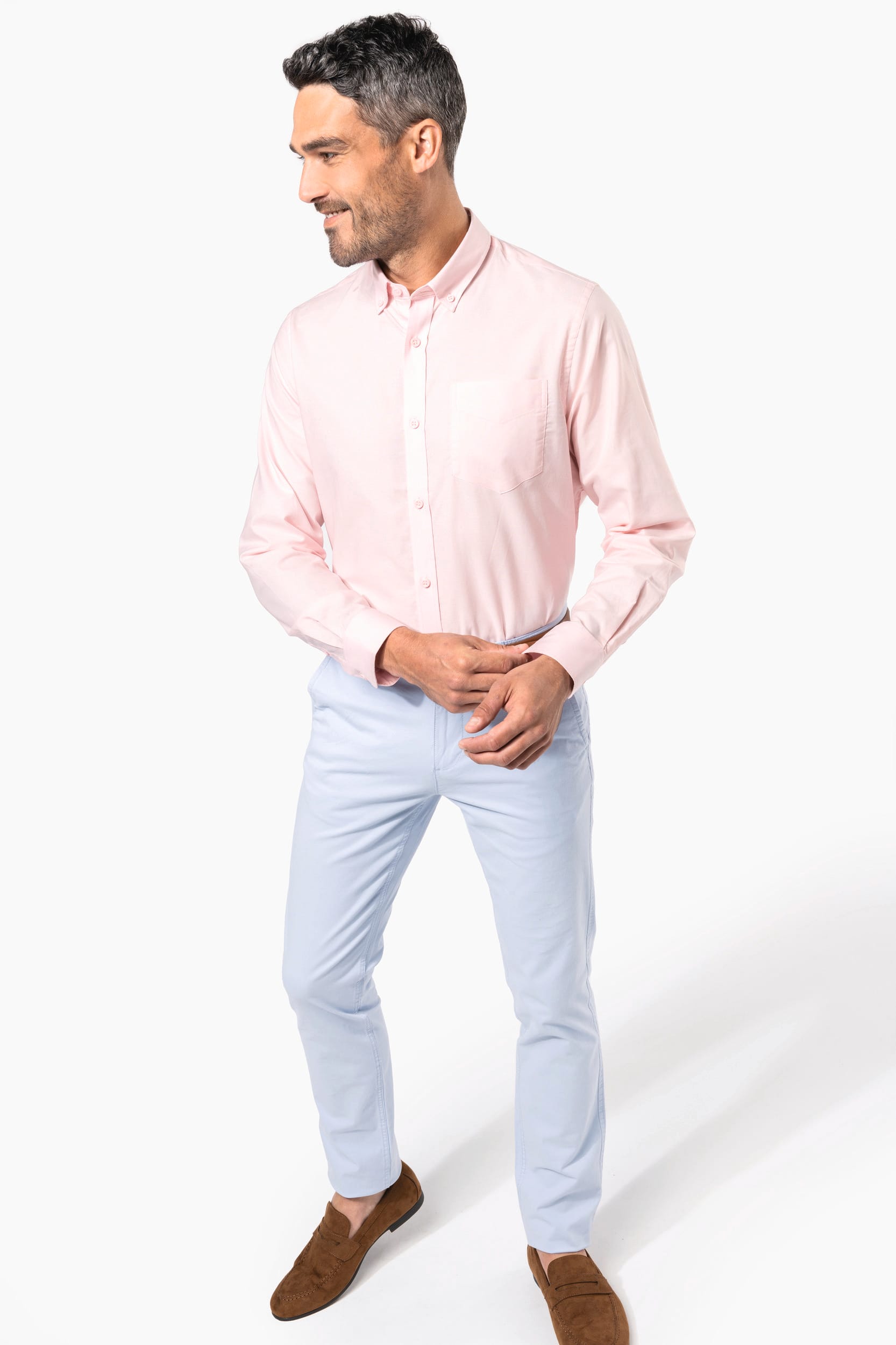 Herren Oxfordhemd Langarm