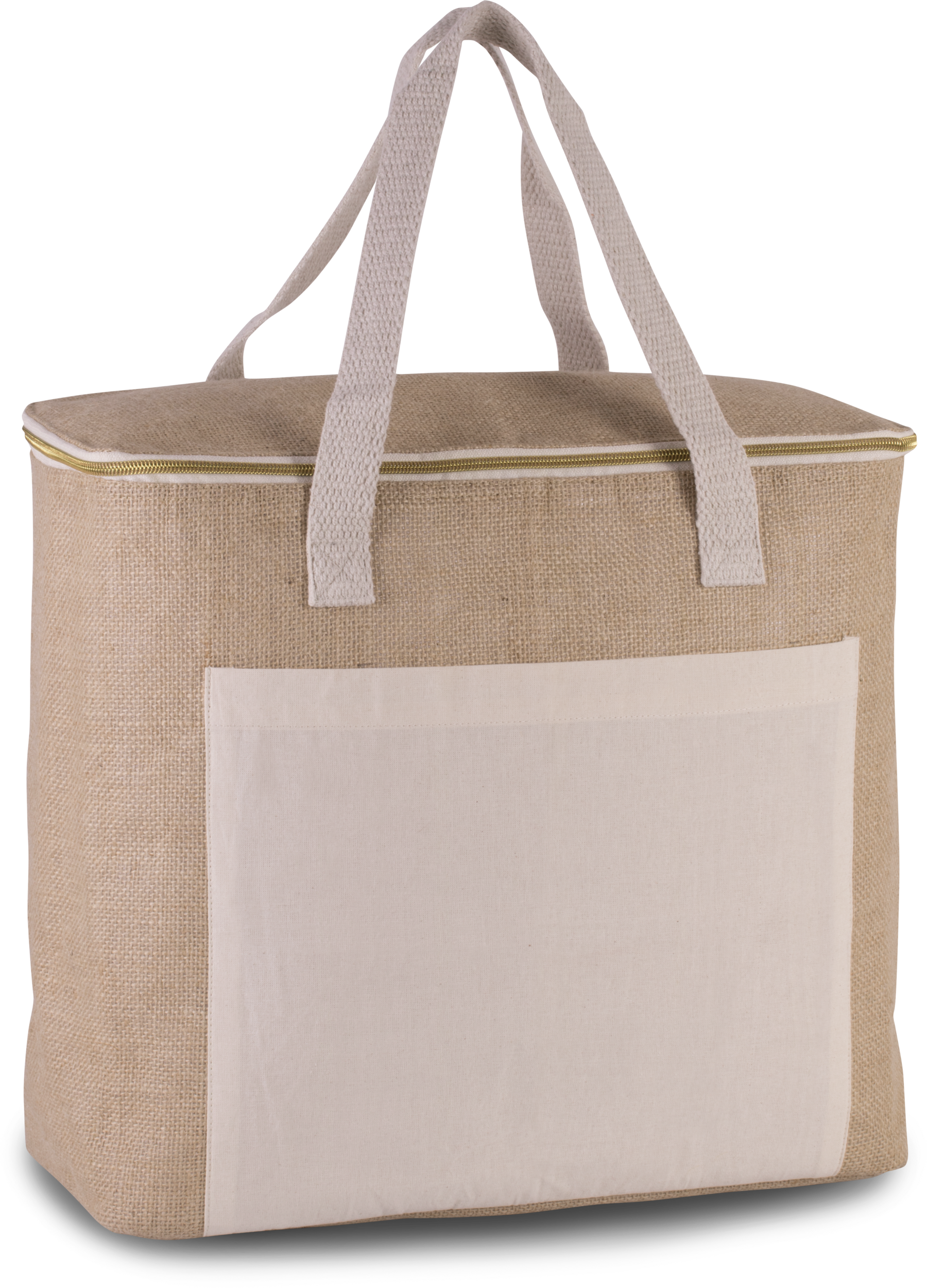 Große Kühltasche aus Jute