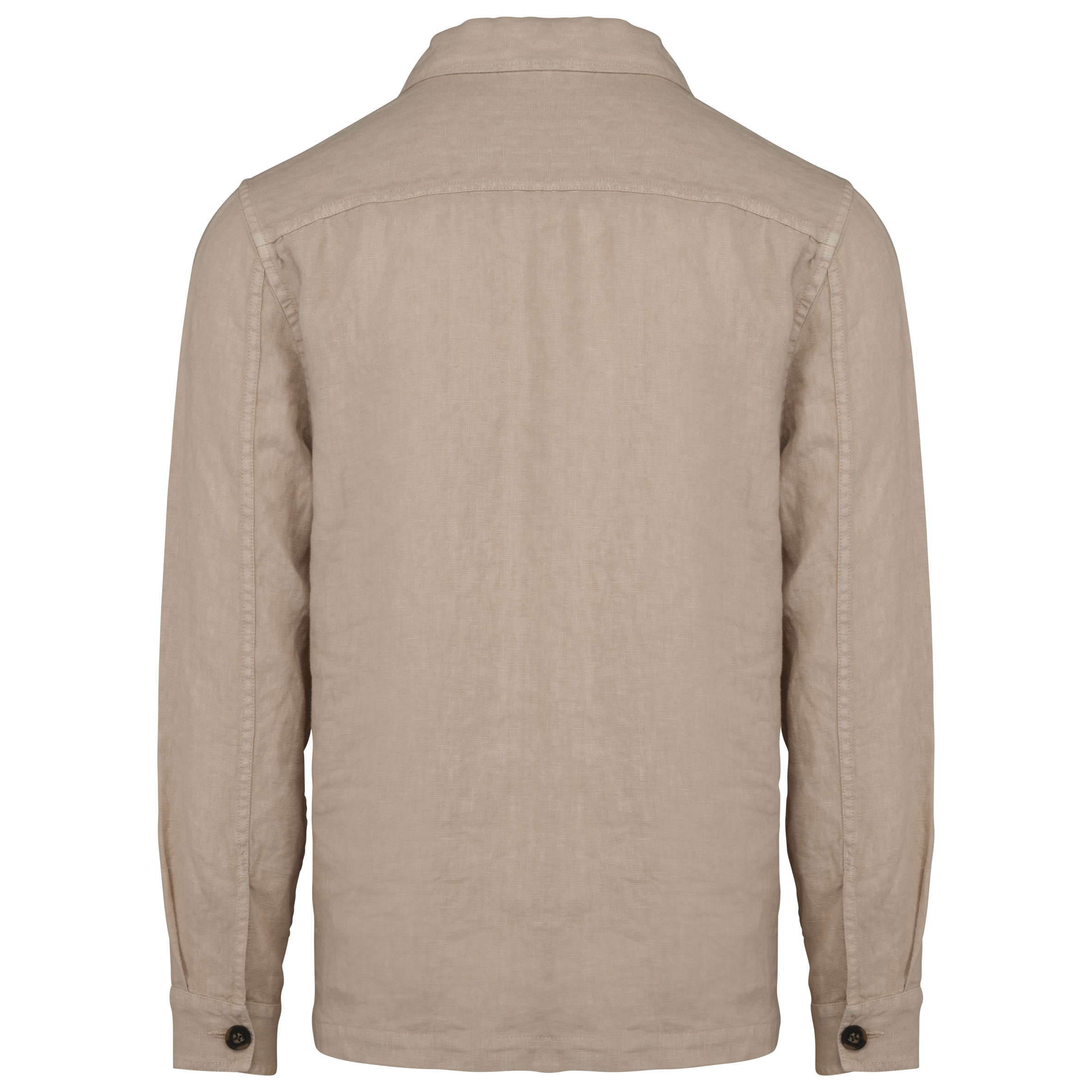 Ausgewaschene Herrenhemdjacke aus Leinen