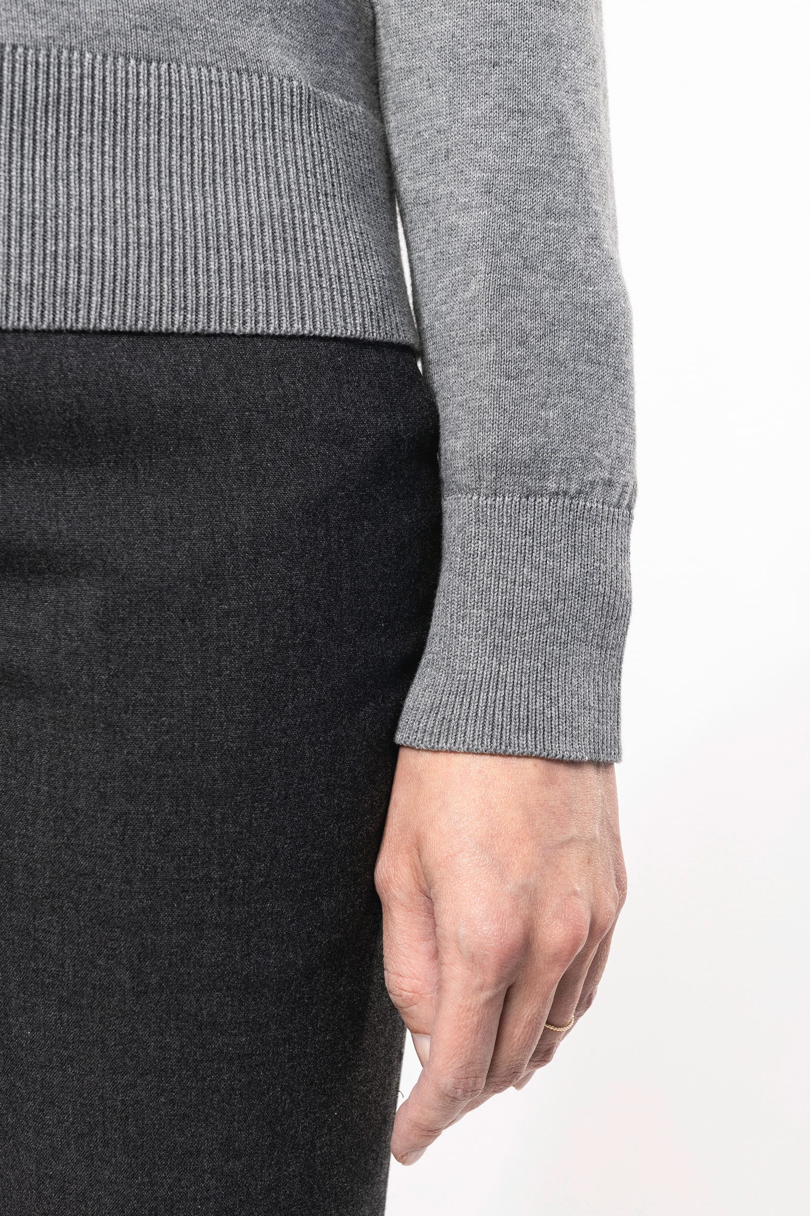 Supima®-Damenpullover mit Rundhalsausschnitt