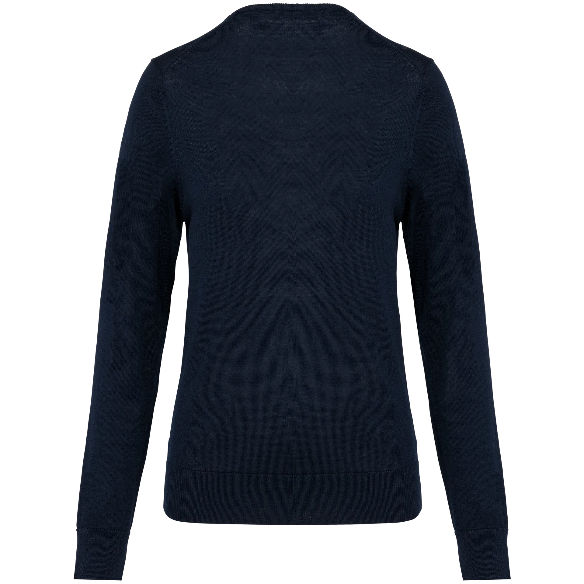 Merino-Damenpullover mit V-Ausschnitt