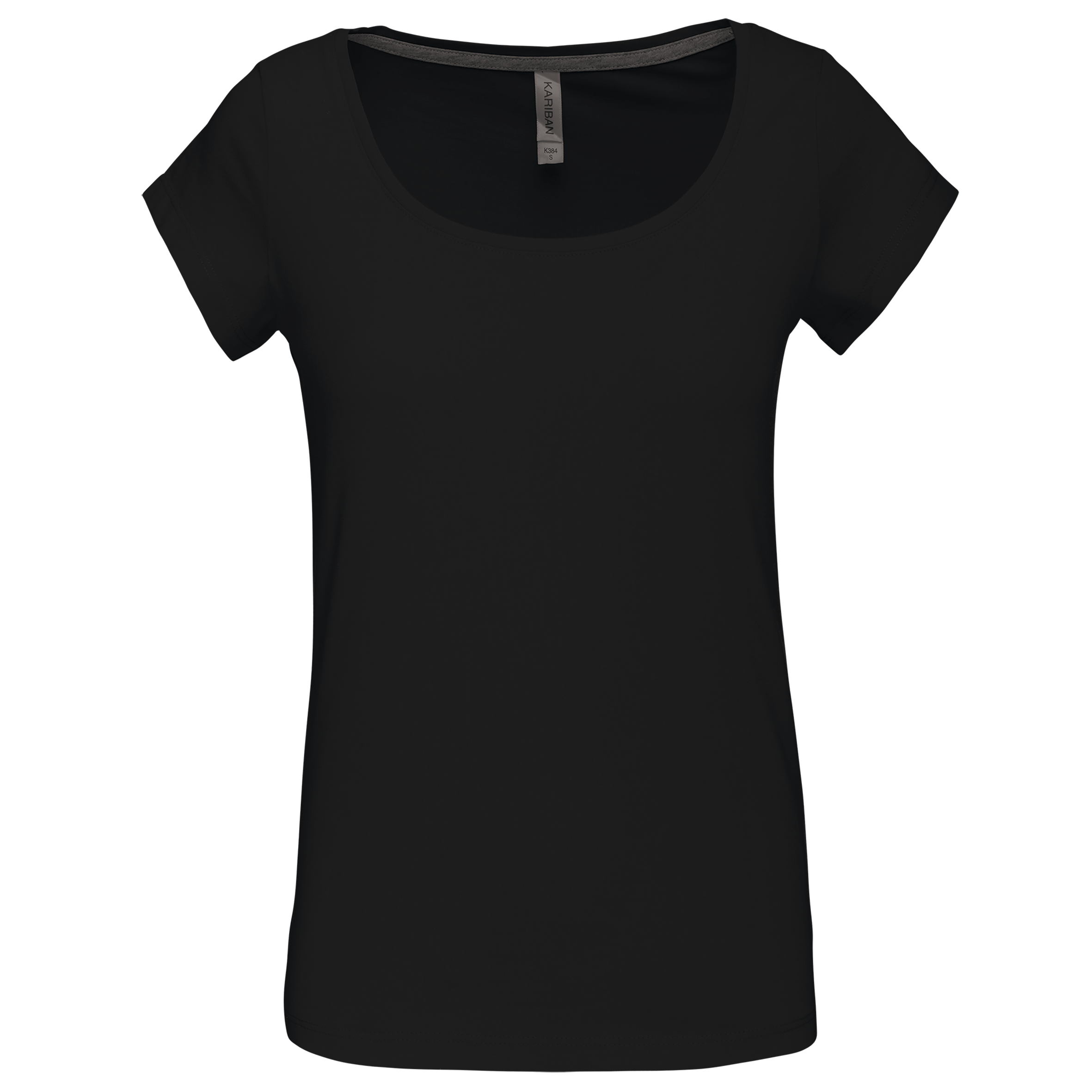 Ladies’ boat neck short-sleeved T-shirt