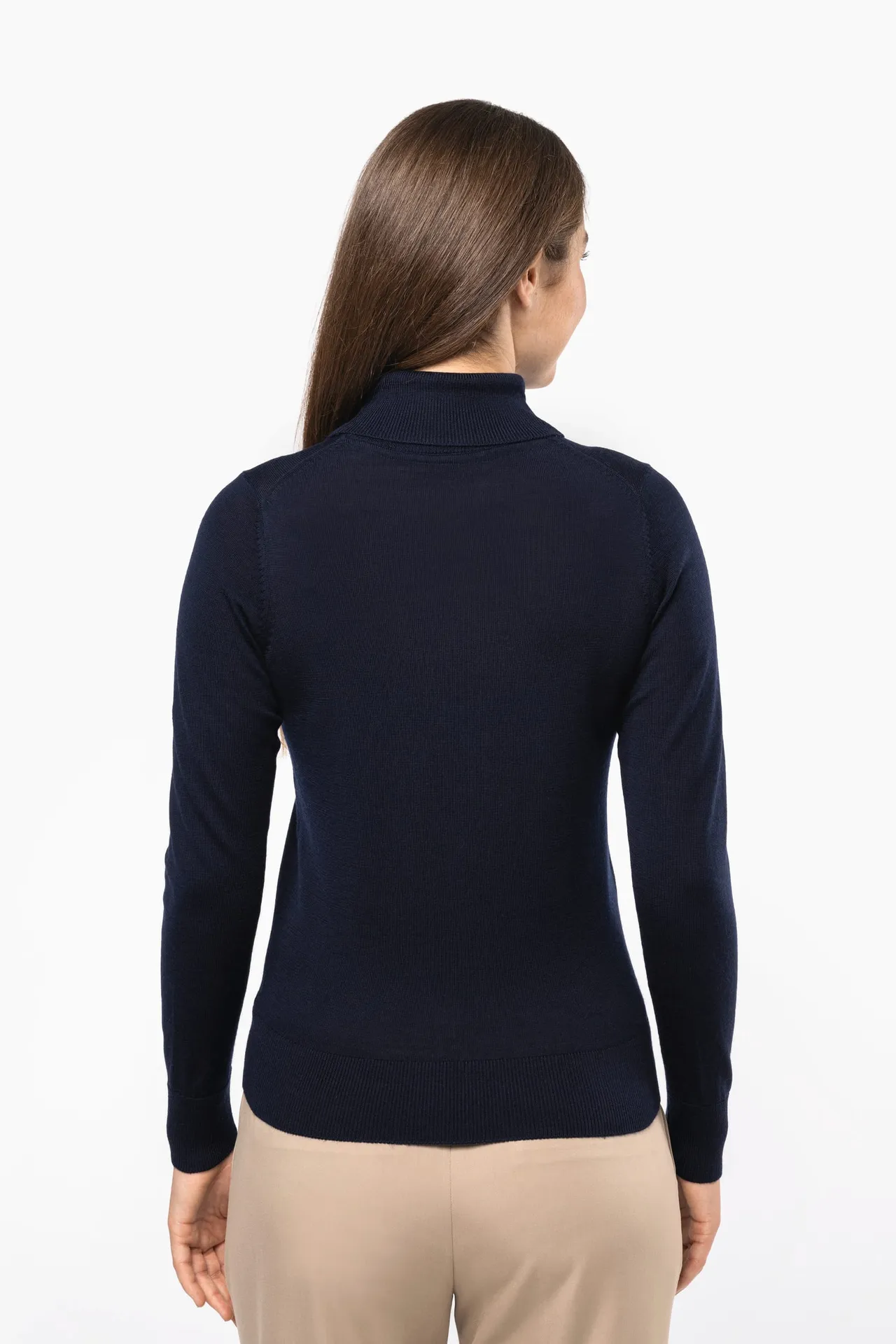 Merino-Damenpullover mit Rollkragen
