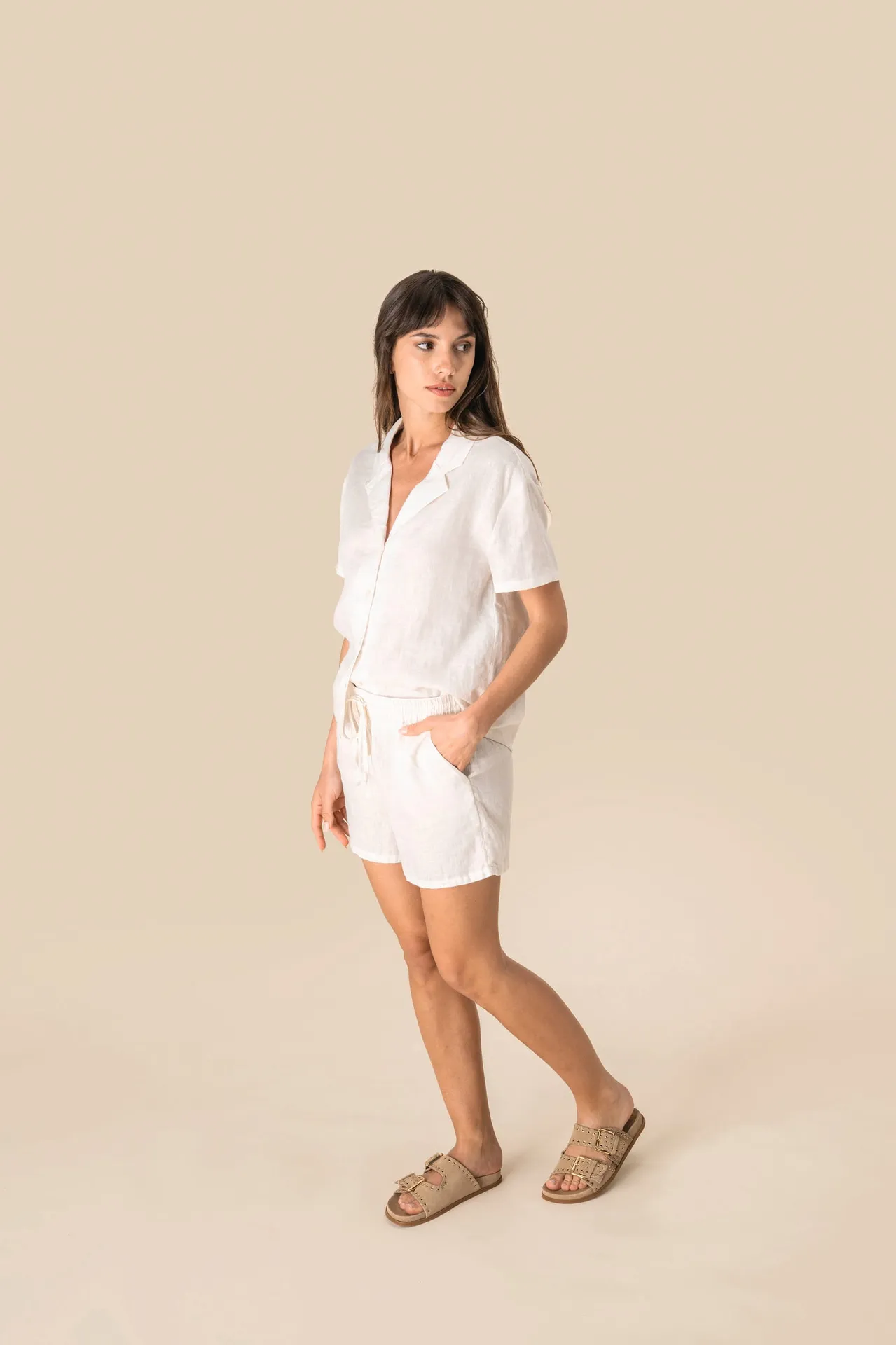 Leinenshorts für Damen