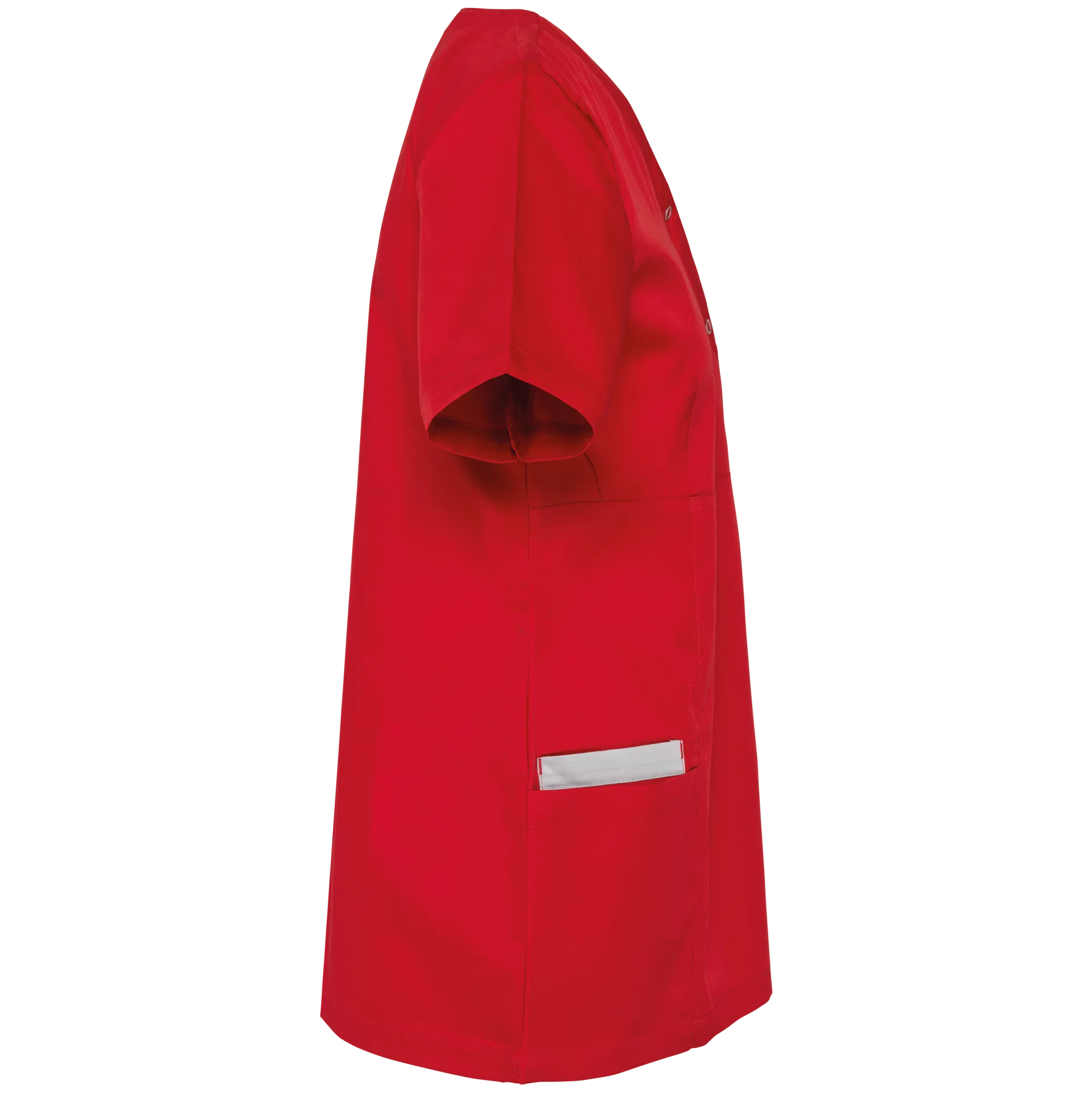 Damenkittel aus Baumwollpolyester mit Druckknöpfen