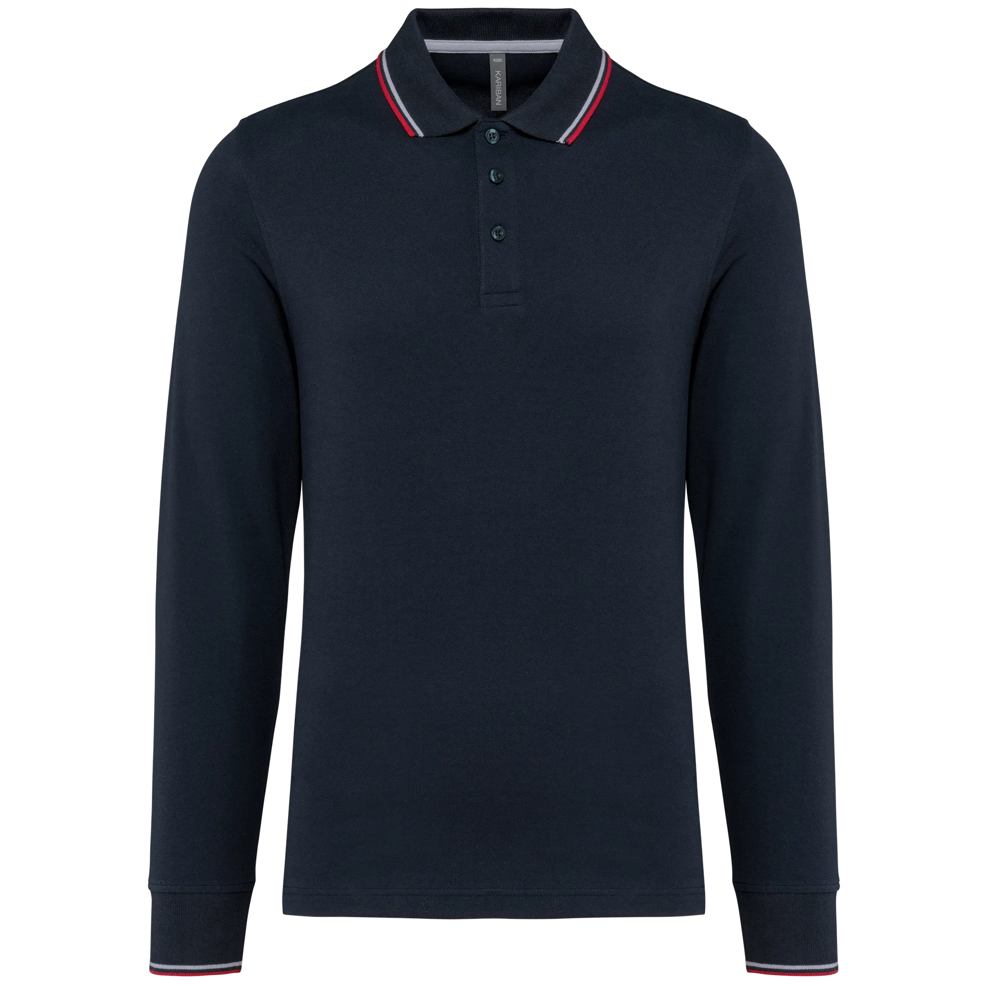 Langarm-Polohemd aus Piqué für Herren