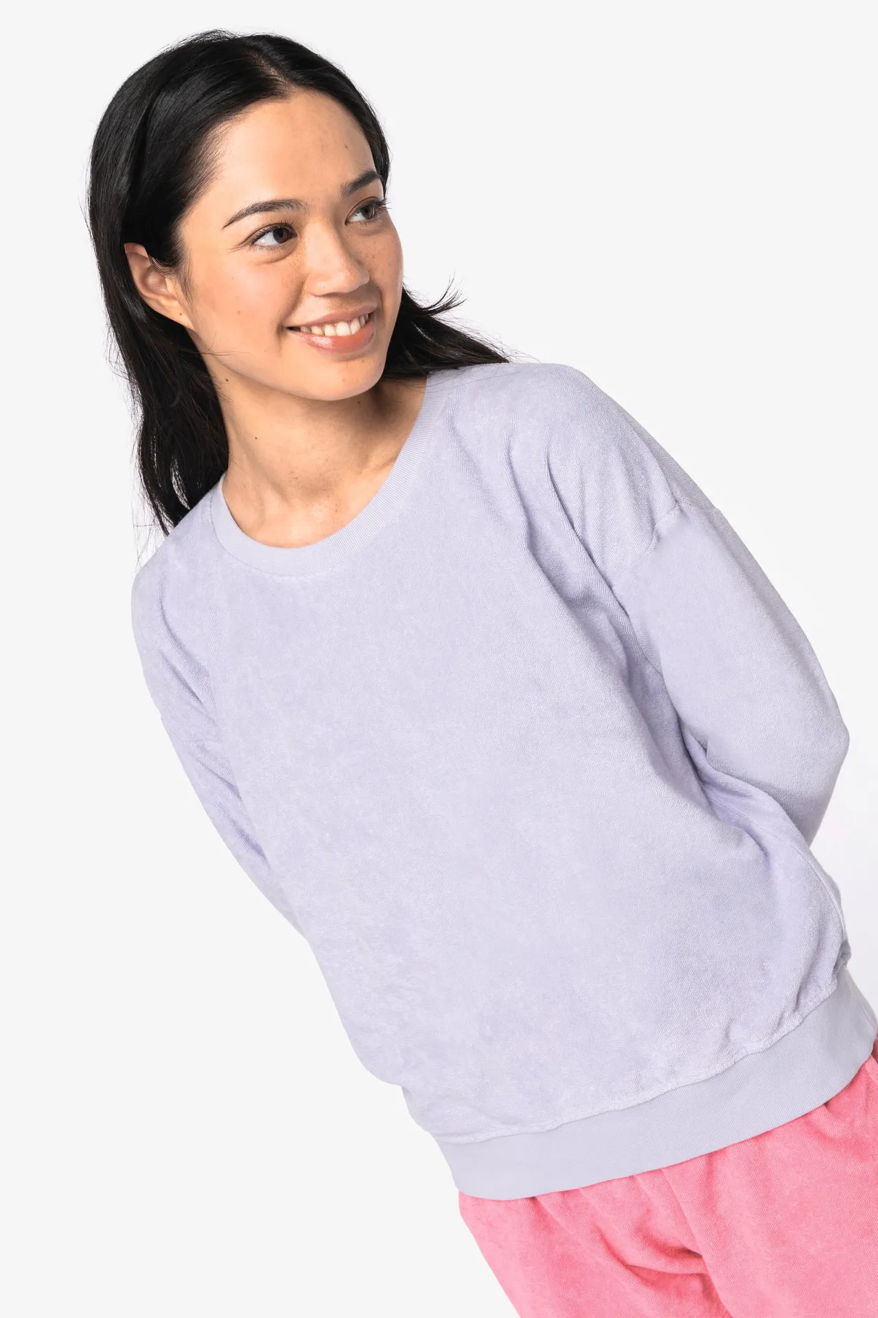 Umweltfreundliches Damen-Sweatshirt aus Frottee