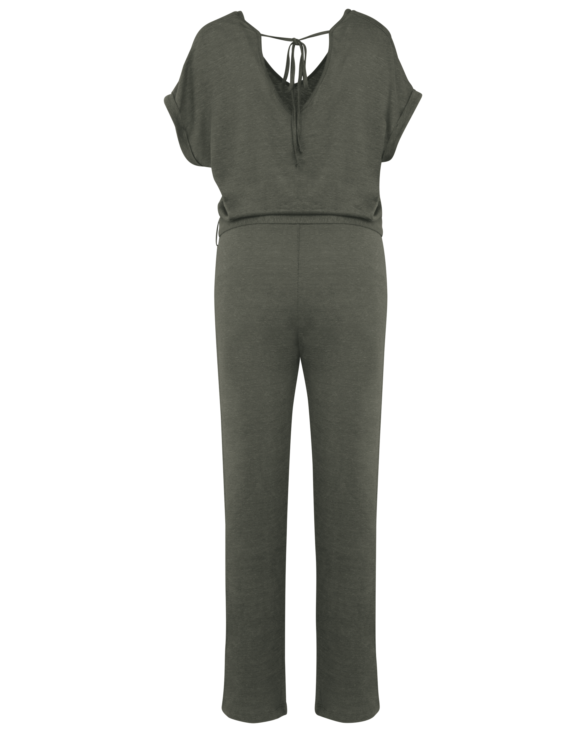 Overall aus Leinenstrickstoff mit kurzen Ärmeln für Damen