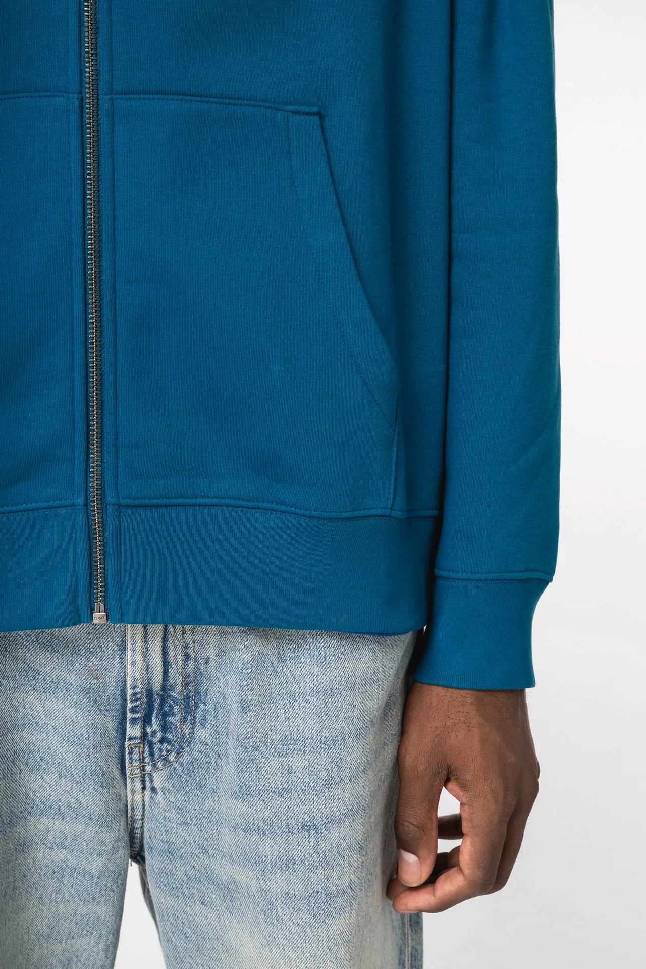 Umweltfreundliches Unisex Kapuzensweatshirt mit Reißverschluss