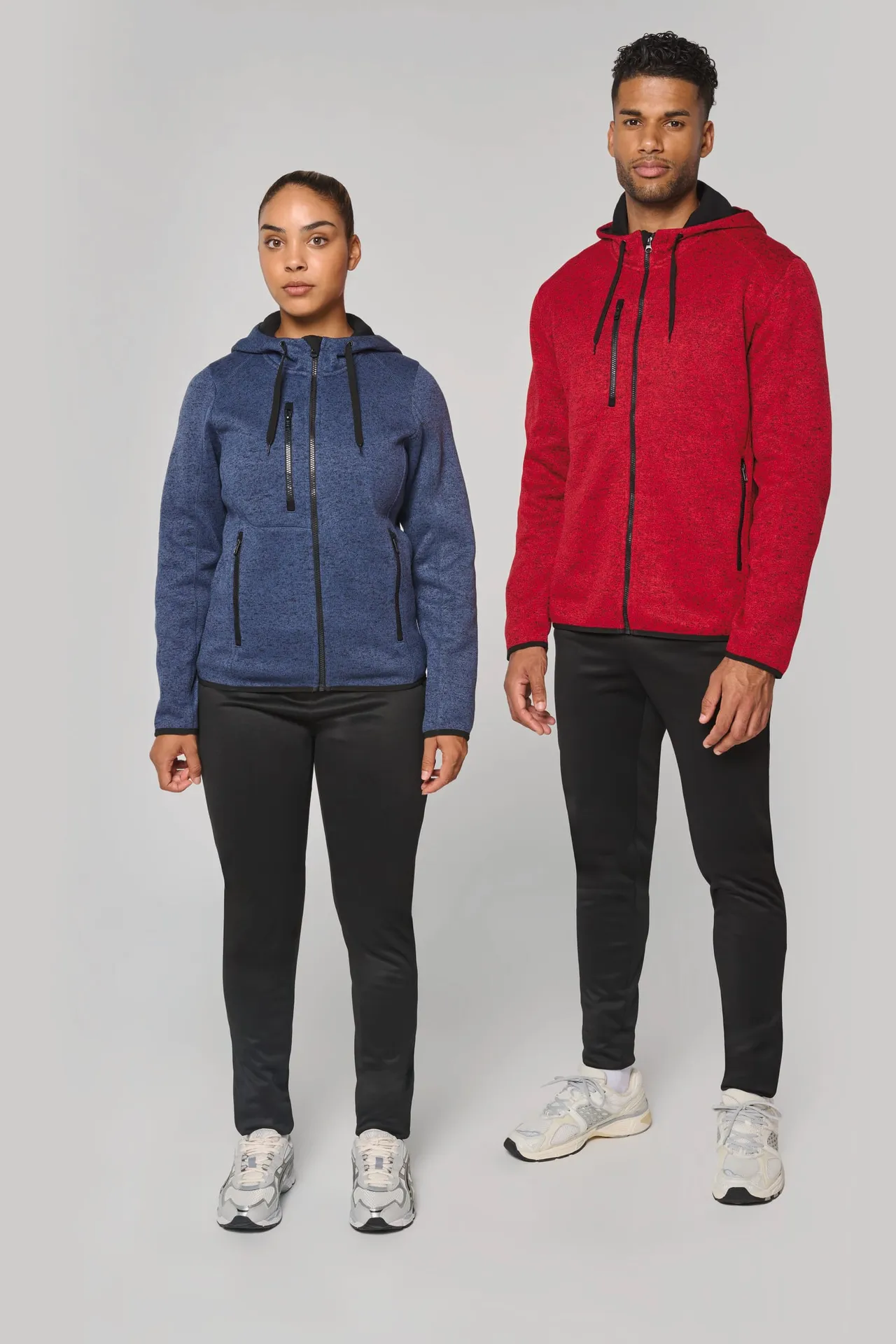 Damen-Hoodie aus Chiné