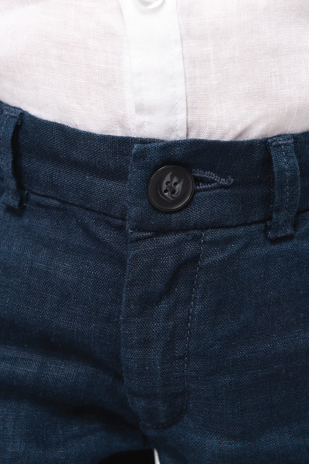 Bermuda-Shorts aus Leinen für Jungen