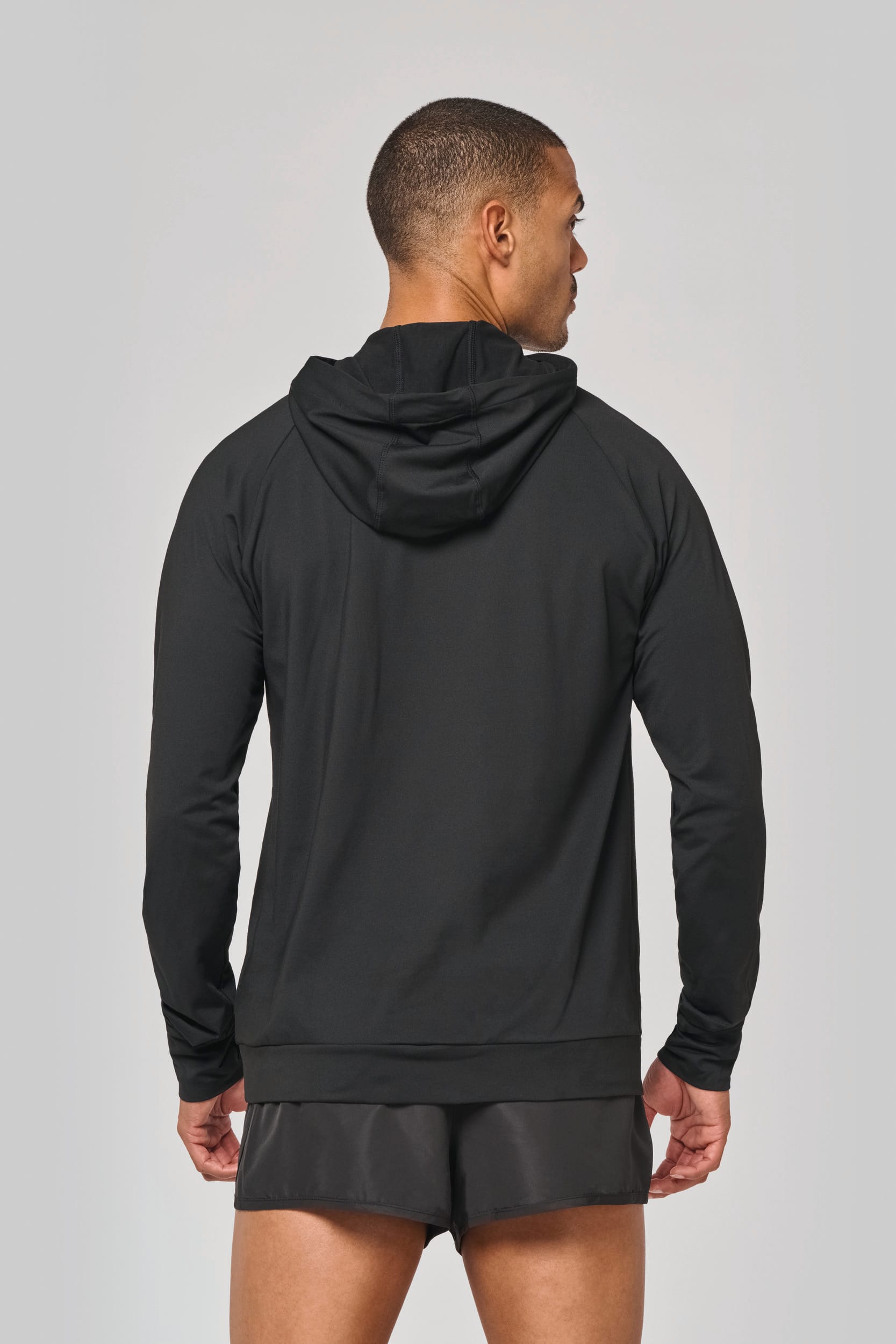 Kapuzen-Sweatshirt 1/4 Sport-Reißverschluss Unisex